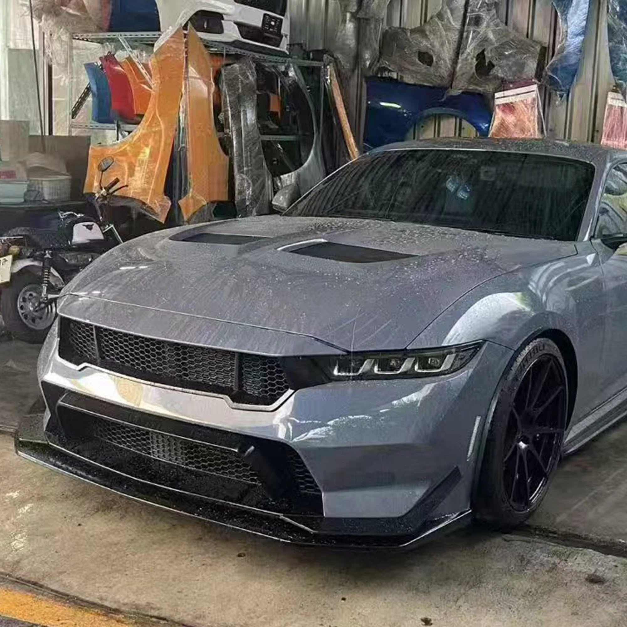 Ford Mustang S650 GTD Style Aluminium Bonnet 2023+ - Image 4