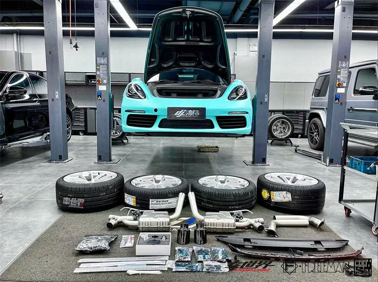 Geex x Freeman Studio Porsche 718 Boxster Carbon Fibre Aero Kit - Image 6