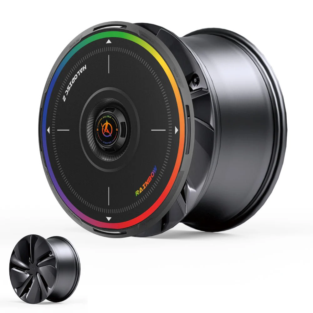 HALODISC 2 Tesla Wheel Covers丨Rainbow Road - Image 2