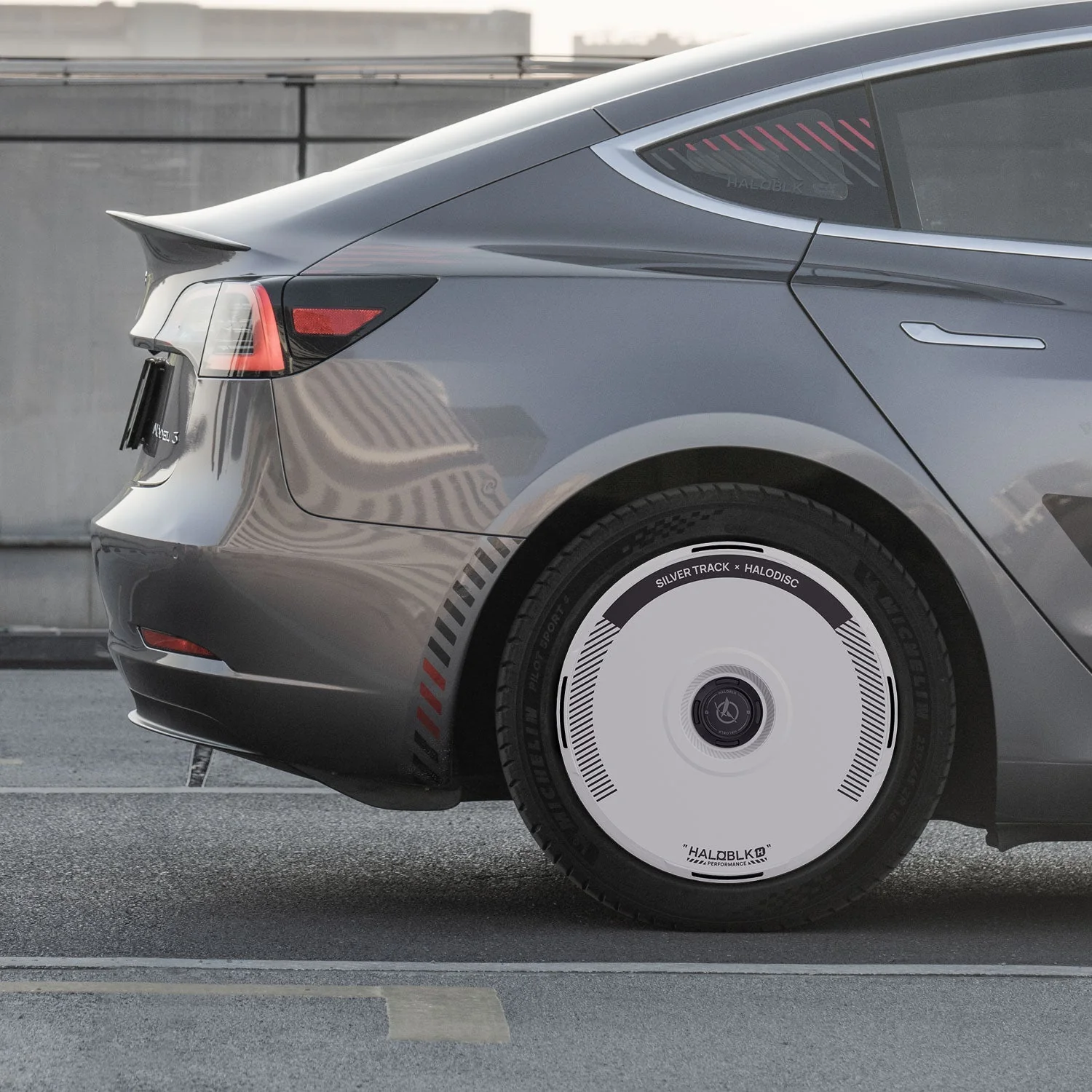 HALODISC 2 Tesla Wheel Covers丨Silver Track - Image 12