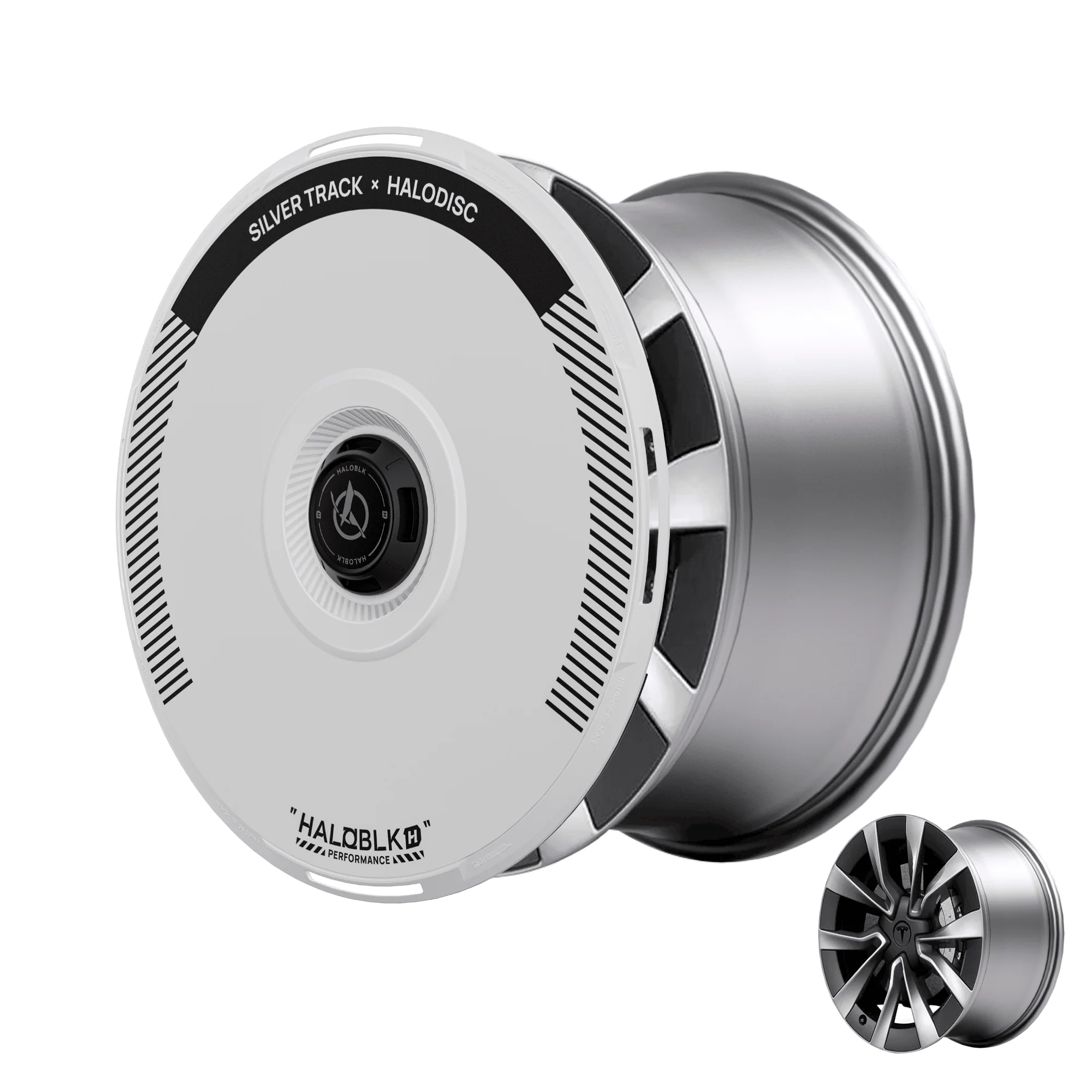 HALODISC 2 Tesla Wheel Covers丨Silver Track - Image 13