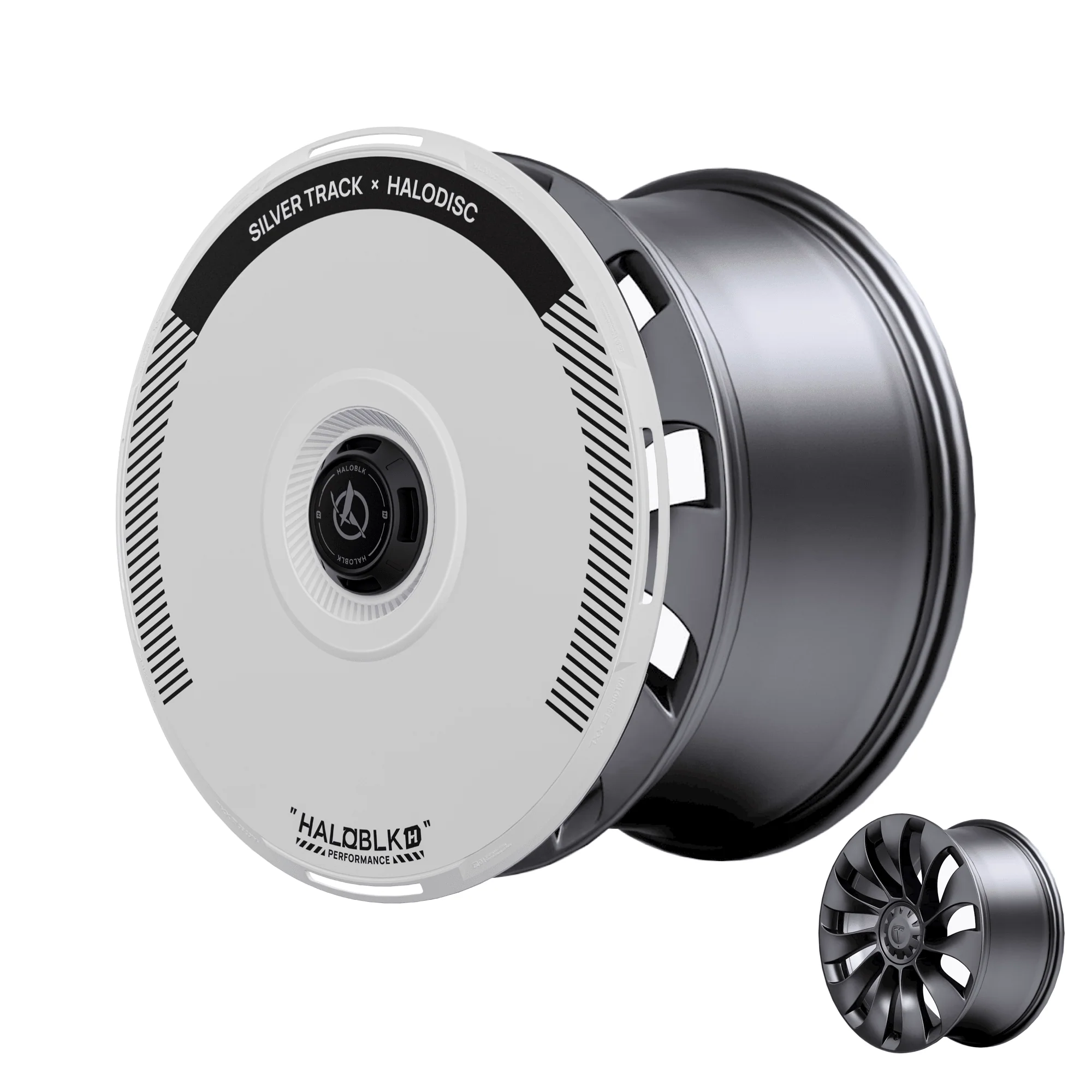HALODISC 2 Tesla Wheel Covers丨Silver Track - Image 15