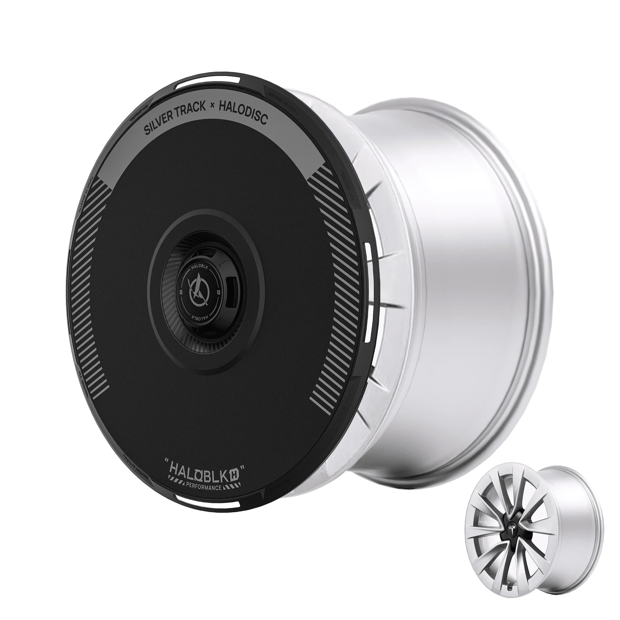 HALODISC 2 Tesla Wheel Covers丨Silver Track - Image 16