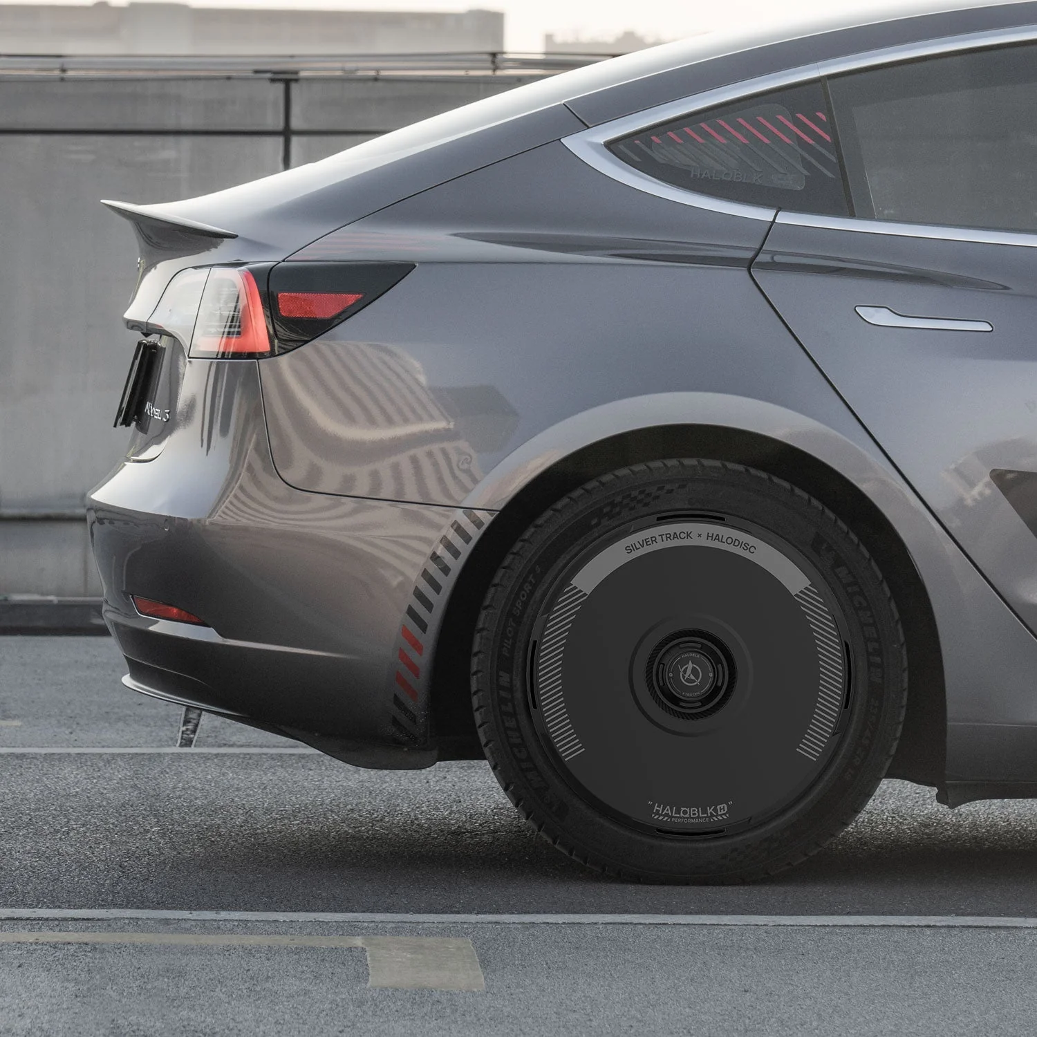 HALODISC 2 Tesla Wheel Covers丨Silver Track - Image 8