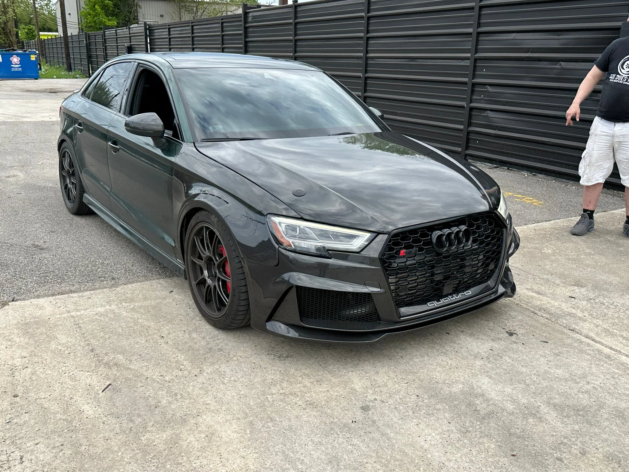 Karbel Carbon Dry Carbon Fiber RS3 Style Front Bumper for Audi A3 & A3 S Line & S3 2017-2020 8.5V - Image 13