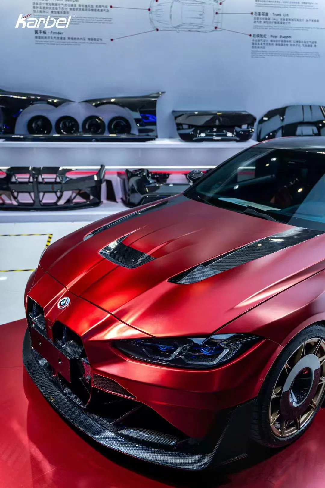 KARBEL - BMW M3 G80 G81 , BMW M4 G82 G83 Dry Carbon Fibre (Prepreg) Bonnet / Hood - Image 5