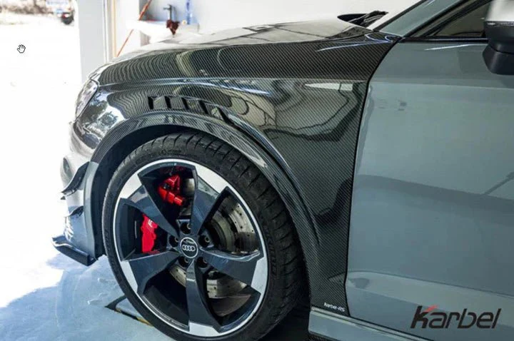 Karbel Carbon Dry Carbon Fiber Front Fenders for Audi RS3 8.5V 2017-2020 Sedan - Image 4