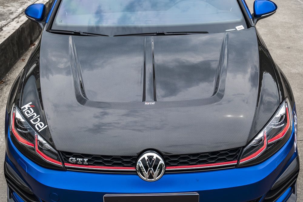 KARBEL - Volkswagen Golf Mk7 Mk7.5 Dry-Carbon Fibre Bonnet / Hood - Image 2