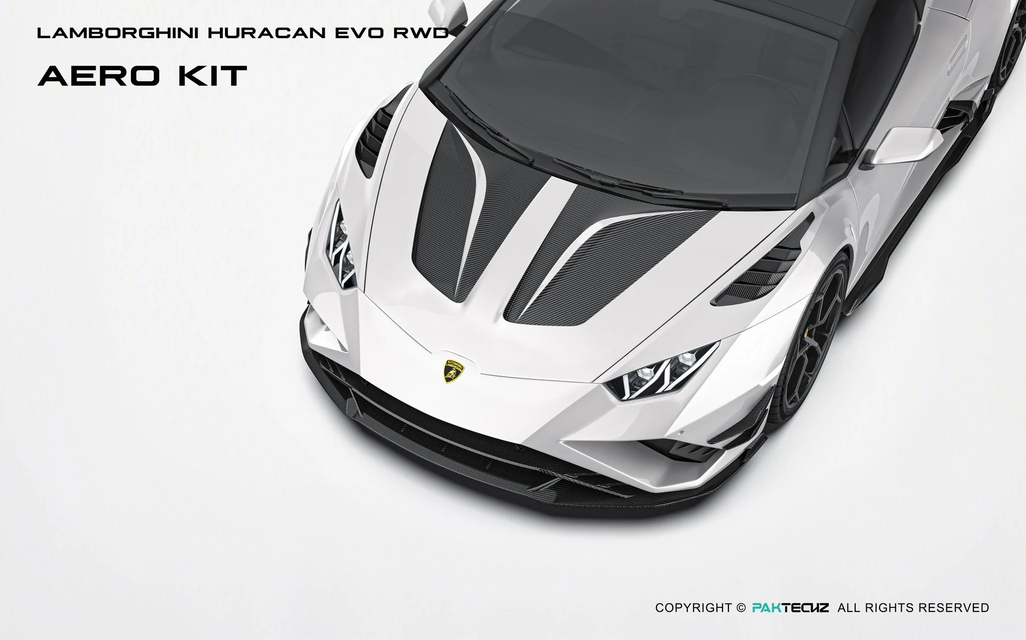 Lamborghini Huracan EVO Huracan EVO Paktechz Full Dry Carbon Aerodynamics kit - Image 8