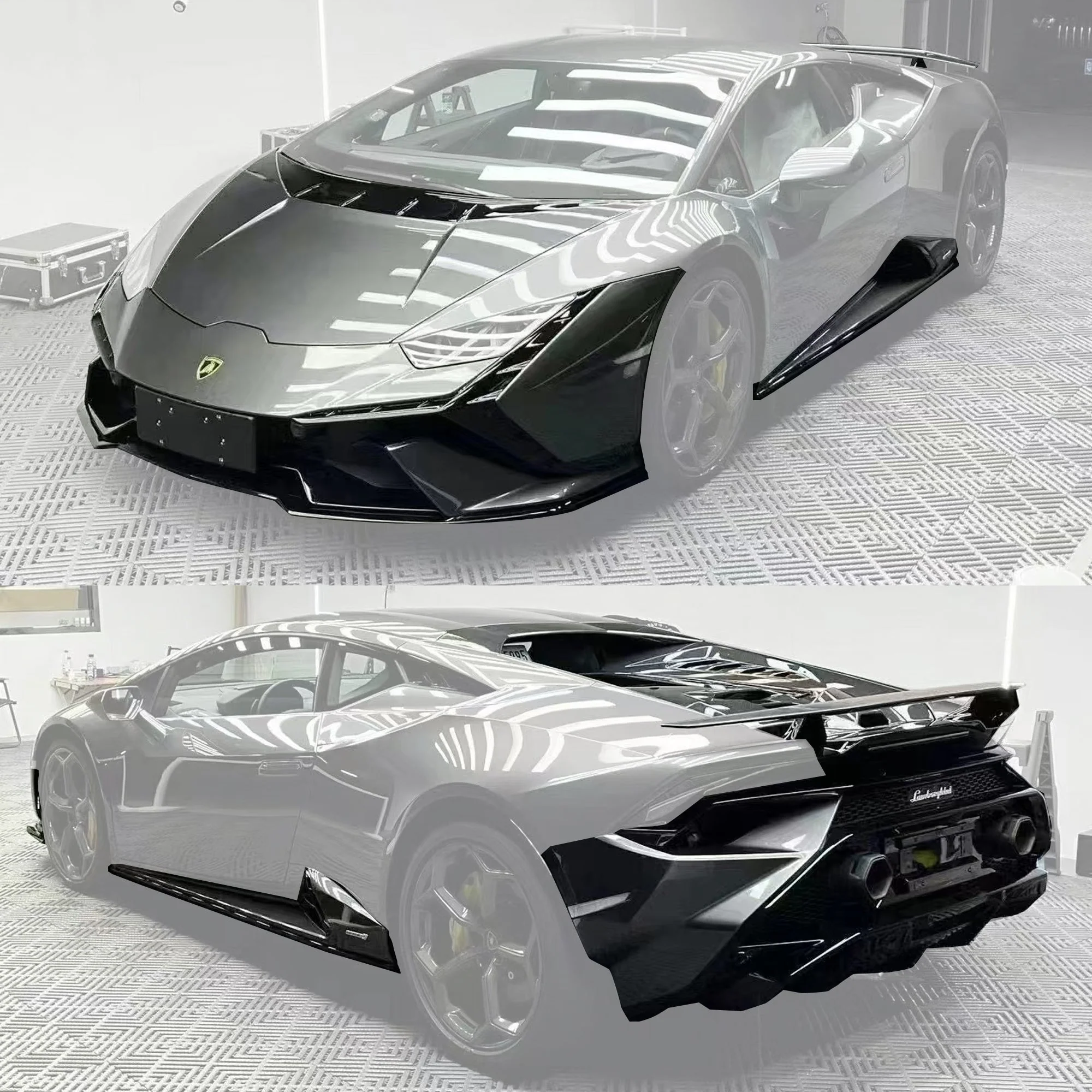 Lamborghini Huracan LP580 / LP610 / EVO → Tecnica Conversion Body Kit (PP Material) - Image 18