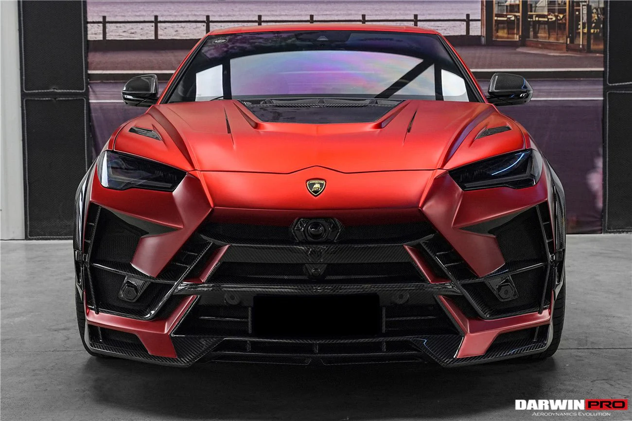 Lamborghini Urus (2018–2022) — DarwinPRO BKSS Part Carbon Fibre Front Bumper & Bonnet - Image 15