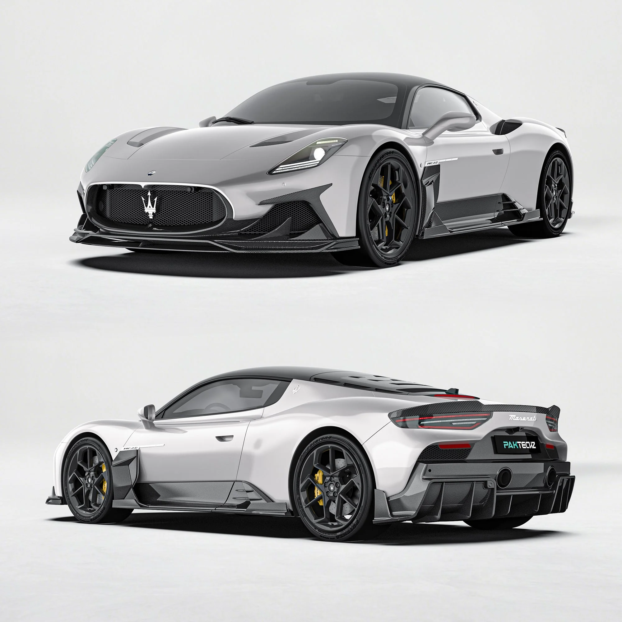 Maserati MC20 Paktechz Full Dry Carbon Aerodynamics Kit - Image 2
