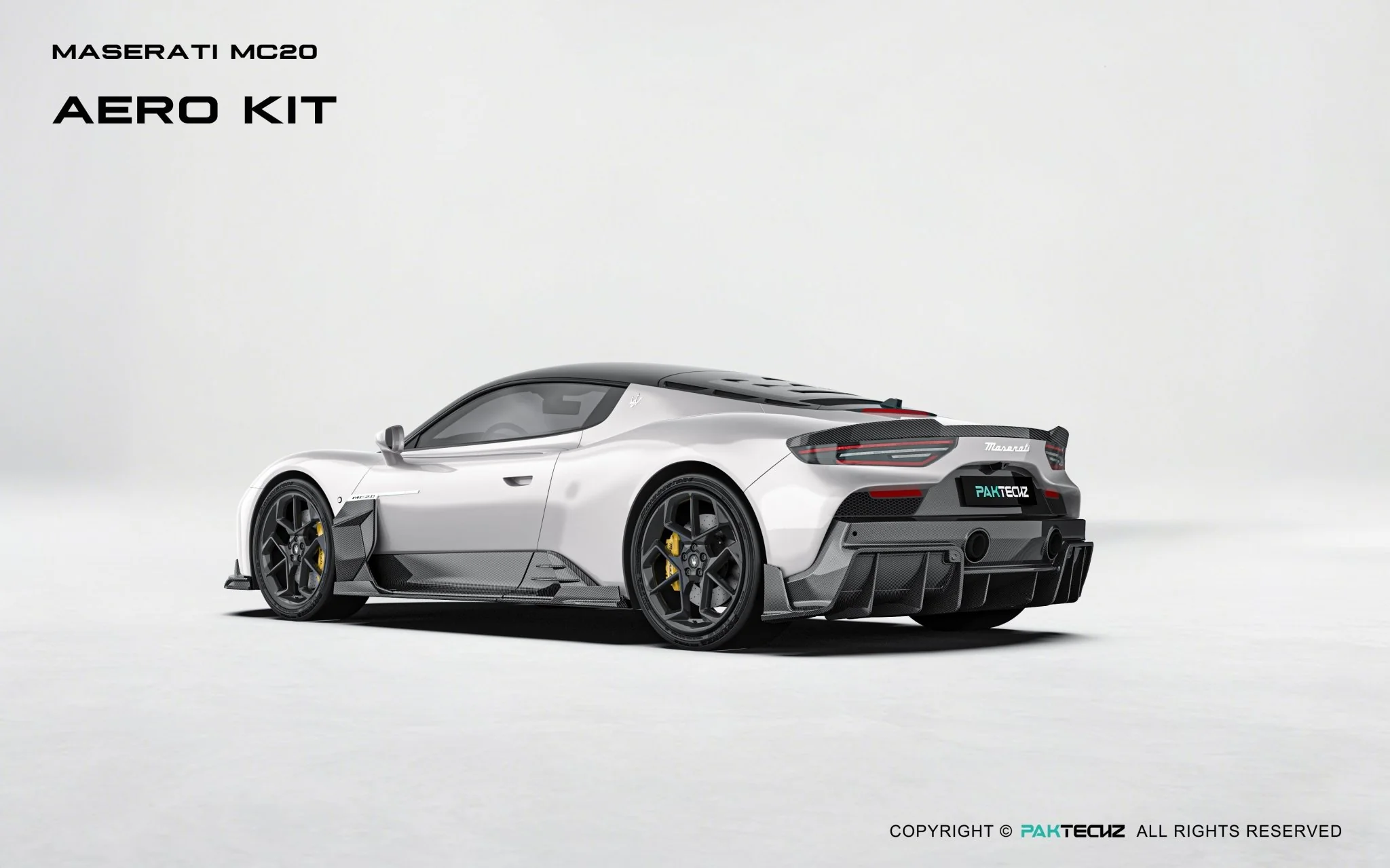 Maserati MC20 Paktechz Full Dry Carbon Aerodynamics Kit - Image 3