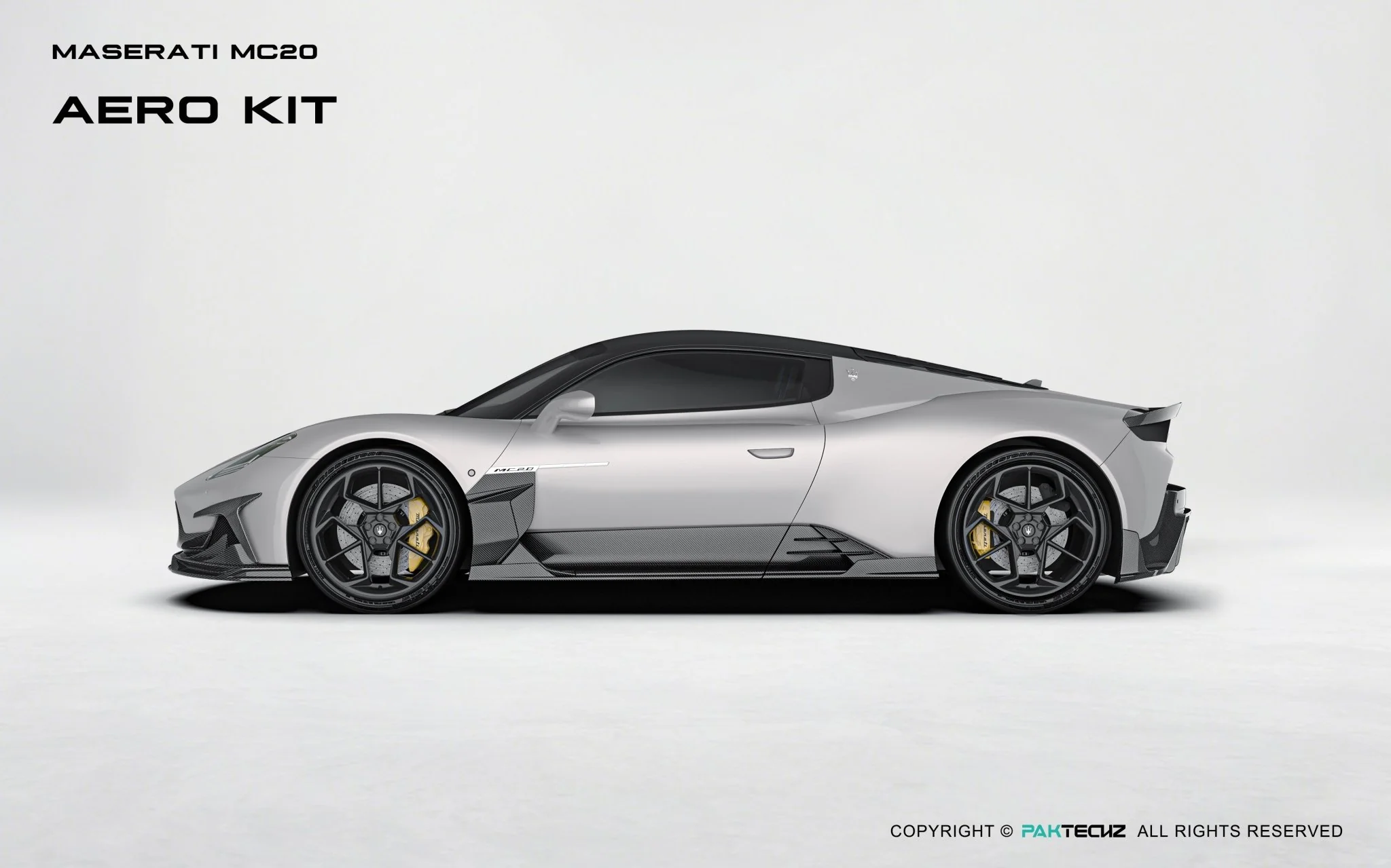Maserati MC20 Paktechz Full Dry Carbon Aerodynamics Kit - Image 4