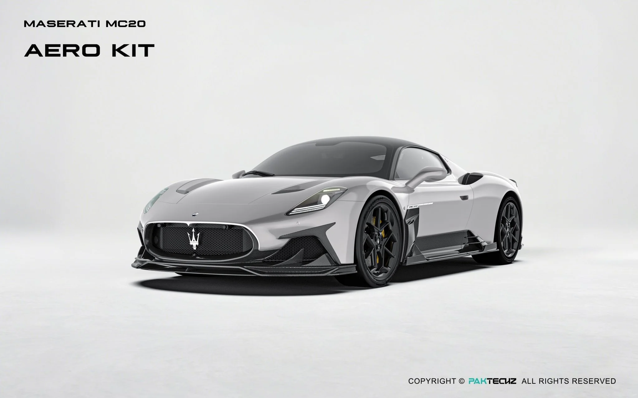 Maserati MC20 Paktechz Full Dry Carbon Aerodynamics Kit - Image 5