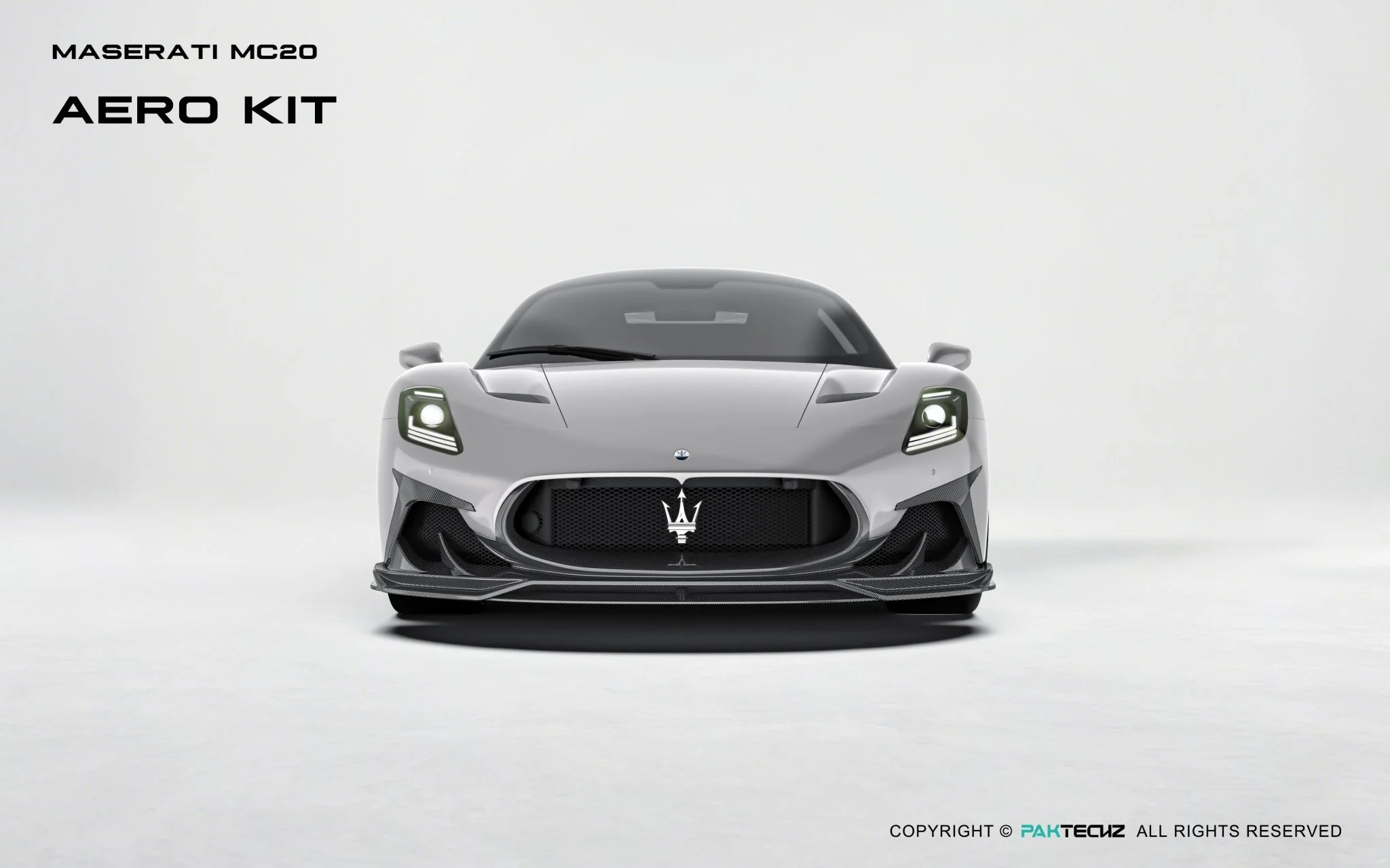 Maserati MC20 Paktechz Full Dry Carbon Aerodynamics Kit - Image 6