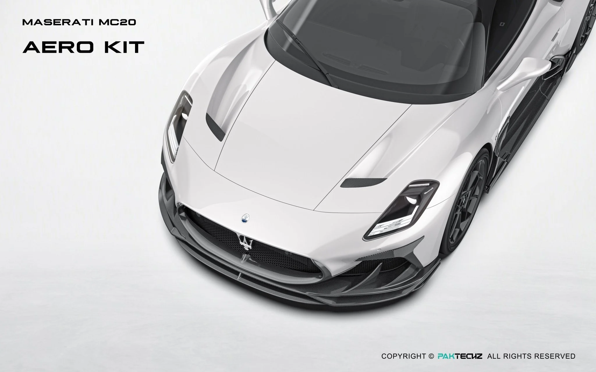 Maserati MC20 Paktechz Full Dry Carbon Aerodynamics Kit - Image 7