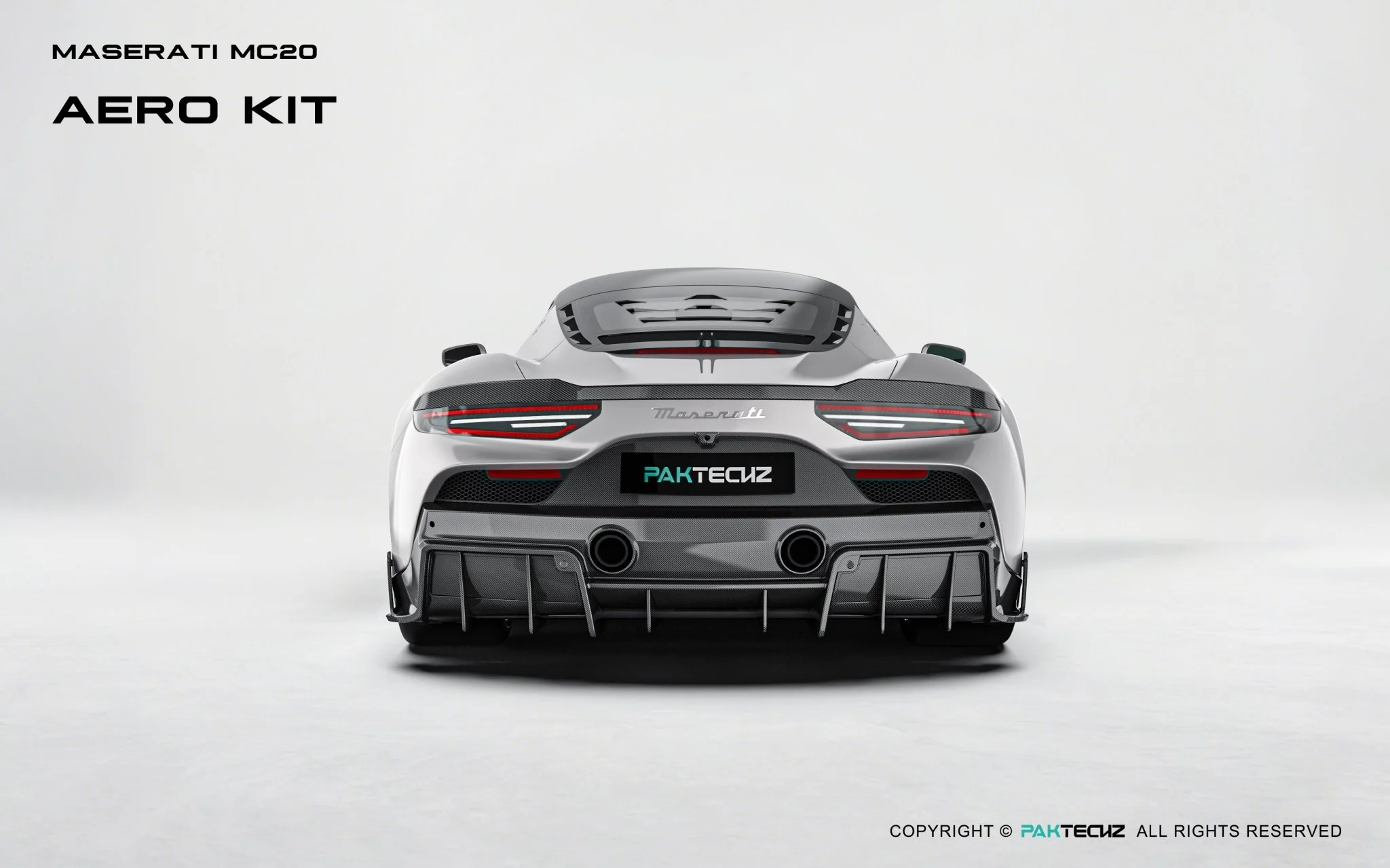 Maserati MC20 Paktechz Full Dry Carbon Aerodynamics Kit - Image 8