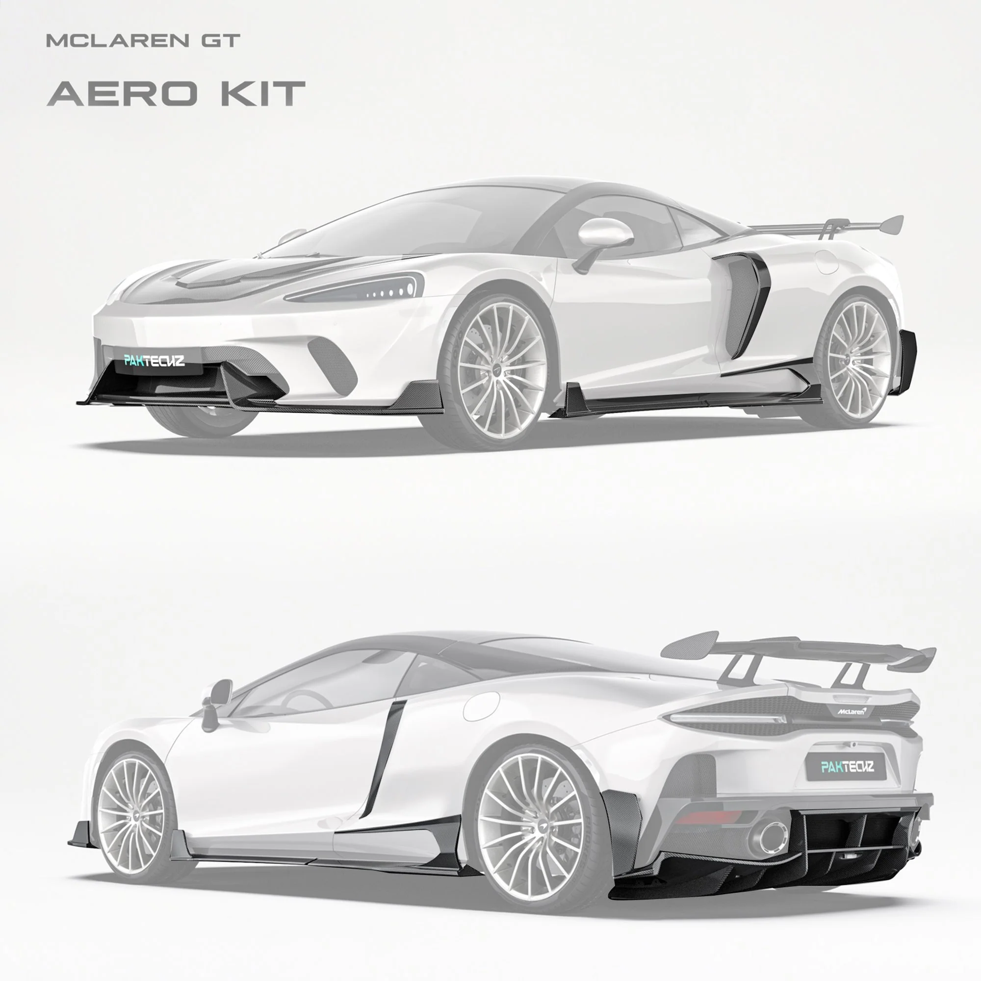 Mclaren GT Paktechz Full Dry Carbon Aerodynamics Kit - Image 11