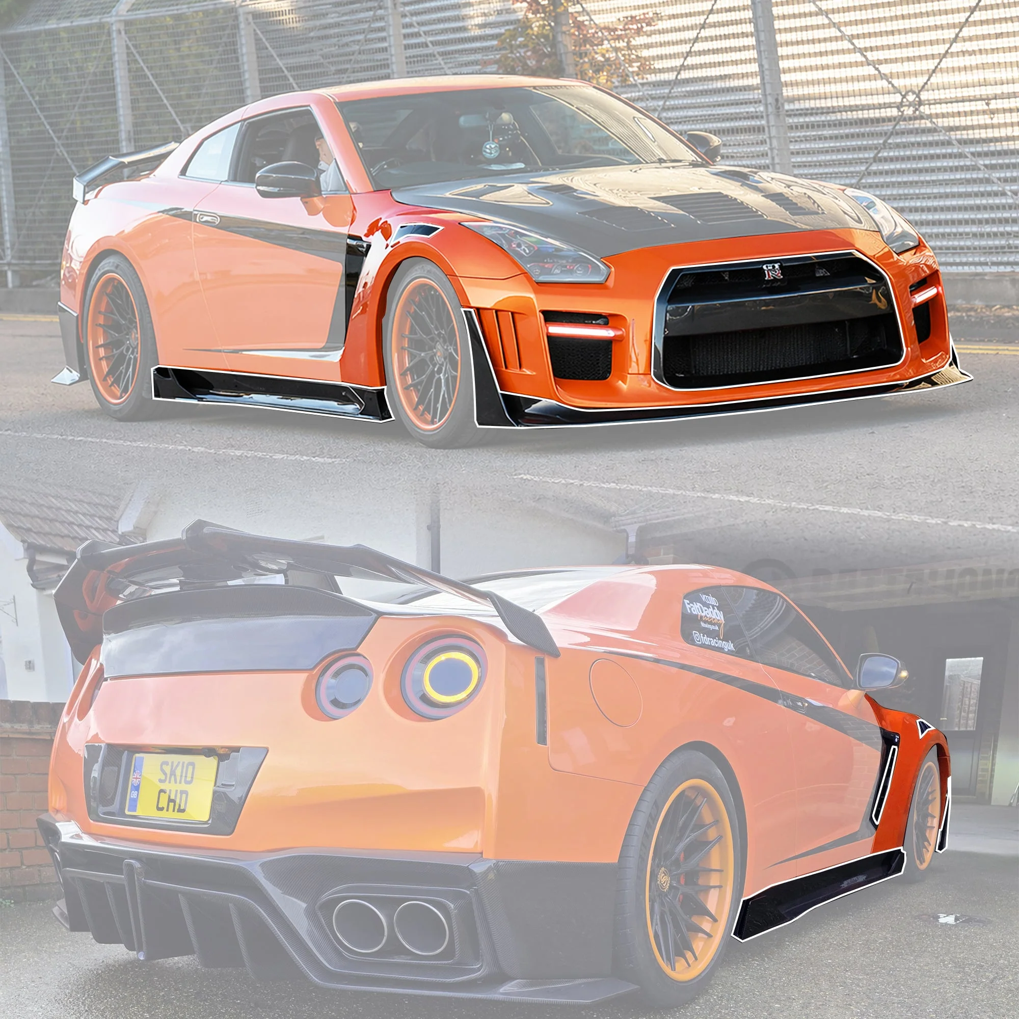 Robot Craftsman Nissan GTR Body Kit (R35) Fibre Glass Reinforced Plastic Complete Body Kit (FRP) - Image 4