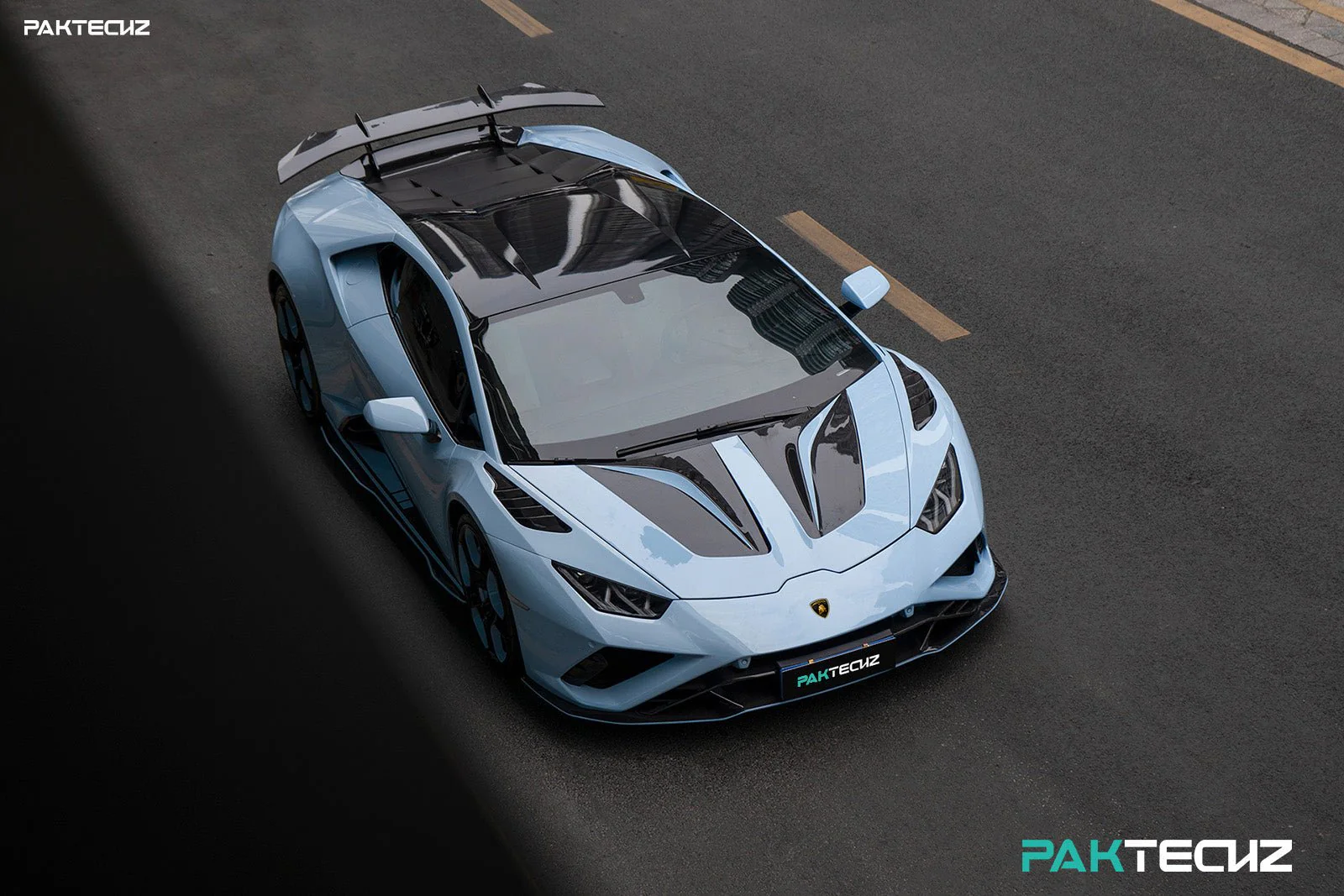 PAKTECHZ Carbon Fiber Front Hood Bonnet for Lamborghini Huracan LP580 LP610 EVO - Image 3