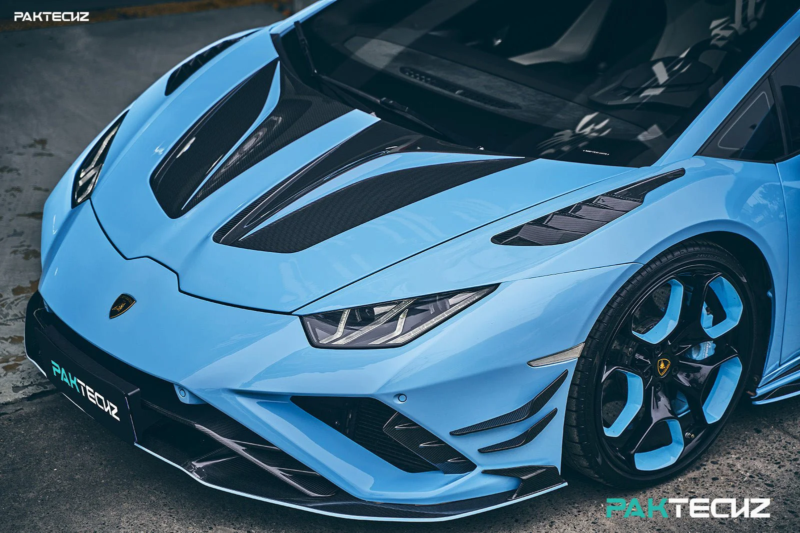 PAKTECHZ Carbon Fiber Front Hood Bonnet for Lamborghini Huracan LP580 LP610 EVO - Image 5