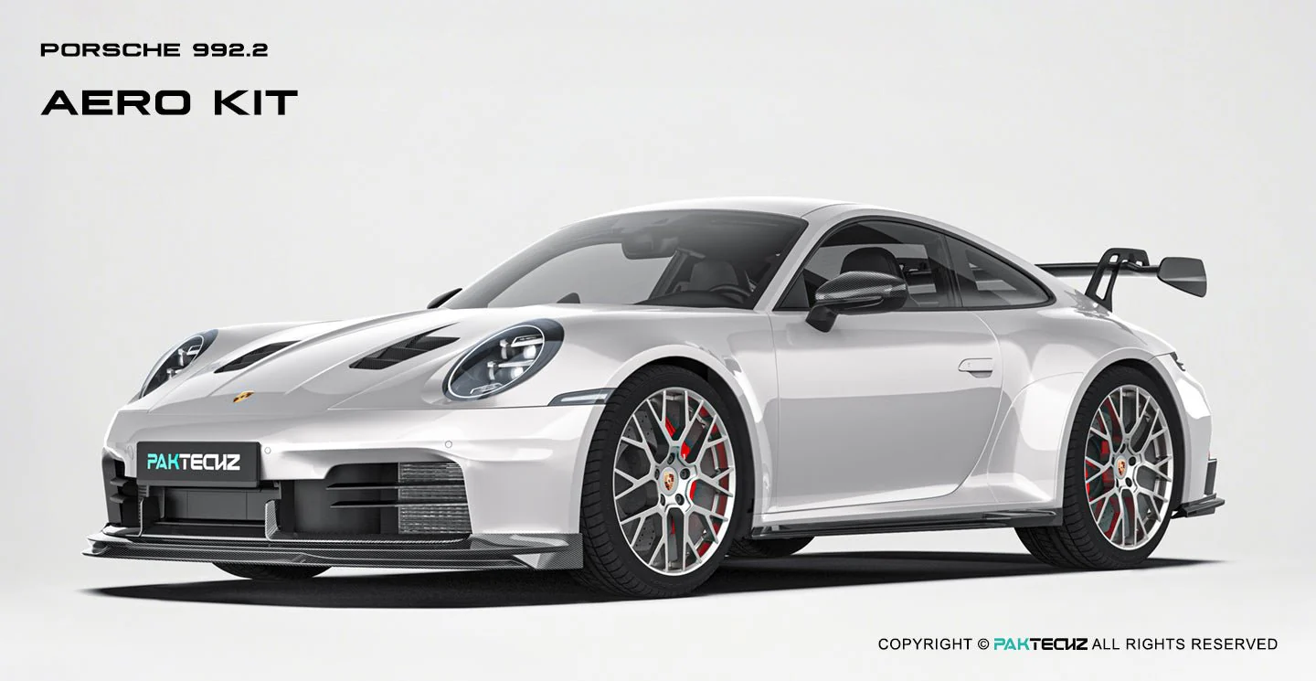 Paktechz Porsche 992.2 Full Dry-Carbon (Prepreg) Aerodynamics Kit - Image 5