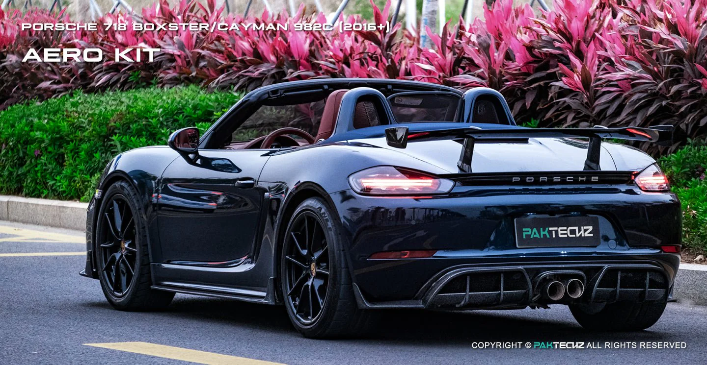 Porsche 718 2016-2020 Porsche Cayman / Boxster (GTS is not suitable) Paktechz Full Dry Carbon Aerodynamics kit - Image 13
