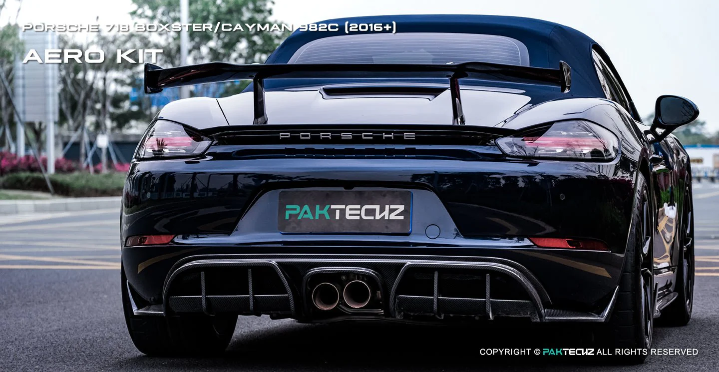 Porsche 718 2016-2020 Porsche Cayman / Boxster (GTS is not suitable) Paktechz Full Dry Carbon Aerodynamics kit - Image 14