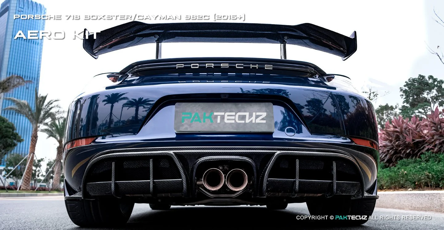 Porsche 718 2016-2020 Porsche Cayman / Boxster (GTS is not suitable) Paktechz Full Dry Carbon Aerodynamics kit - Image 15
