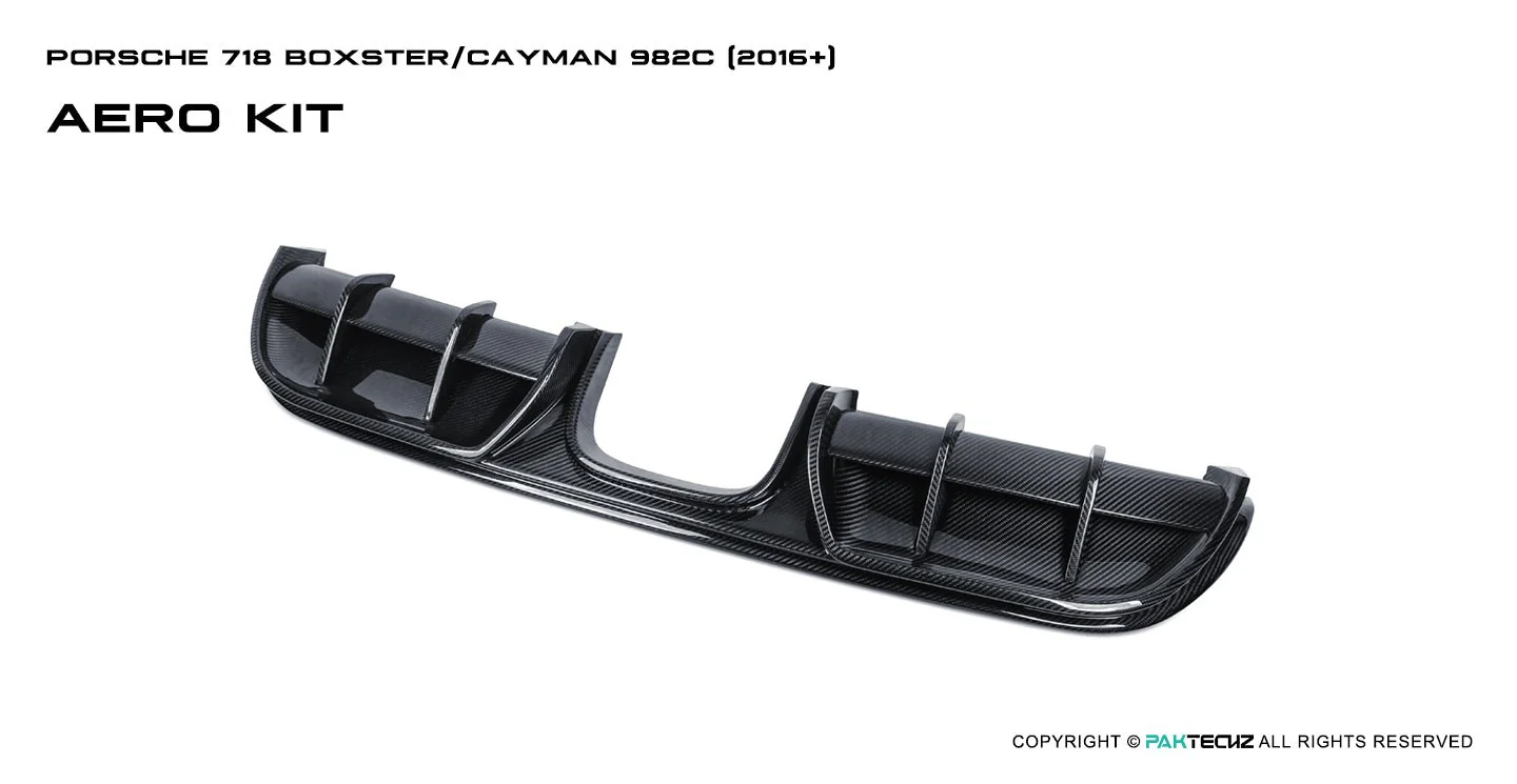 Porsche 718 2016-2020 Porsche Cayman / Boxster (GTS is not suitable) Paktechz Full Dry Carbon Aerodynamics kit - Image 23