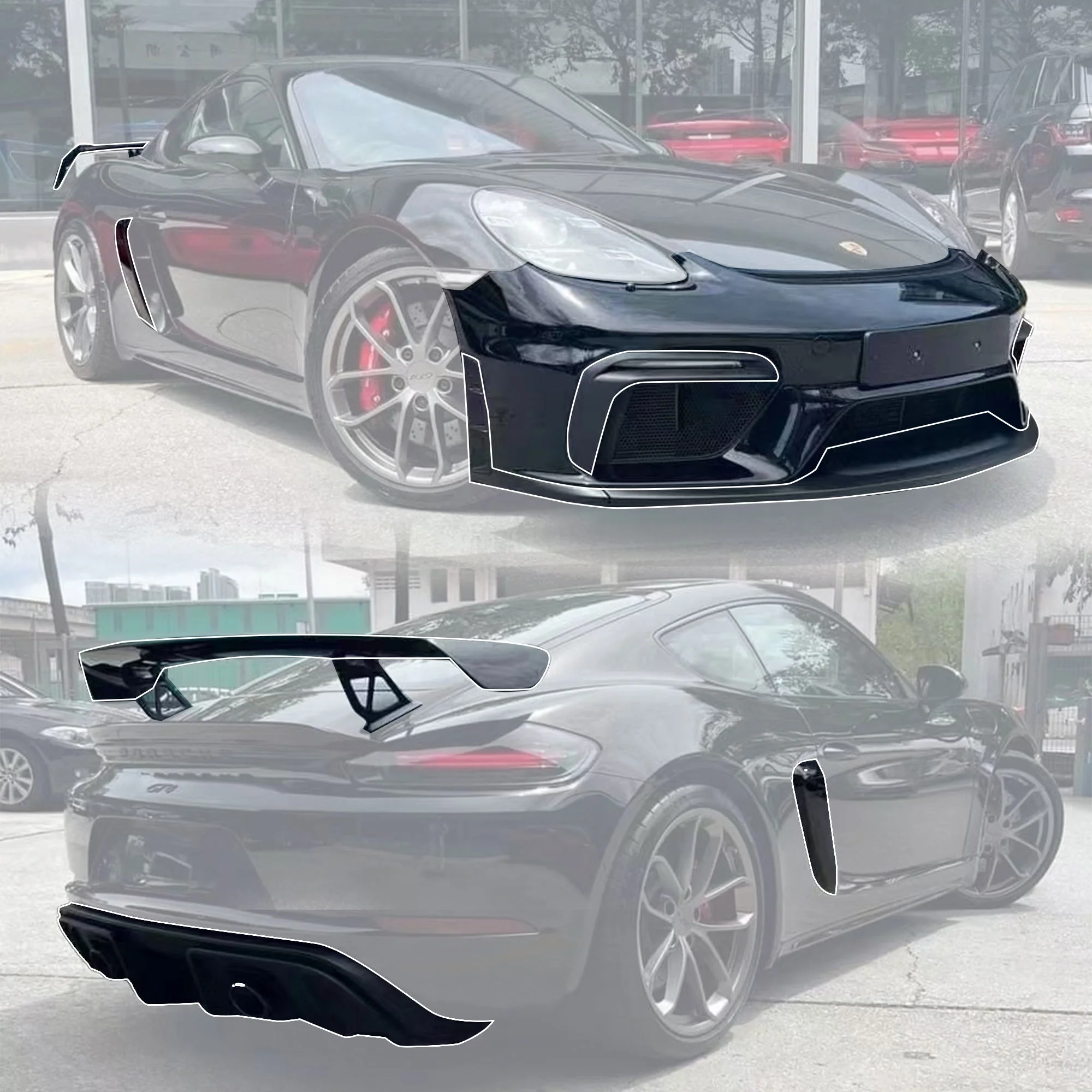 Porsche 718 Cayman GT4 Conversion Kit - Image 10