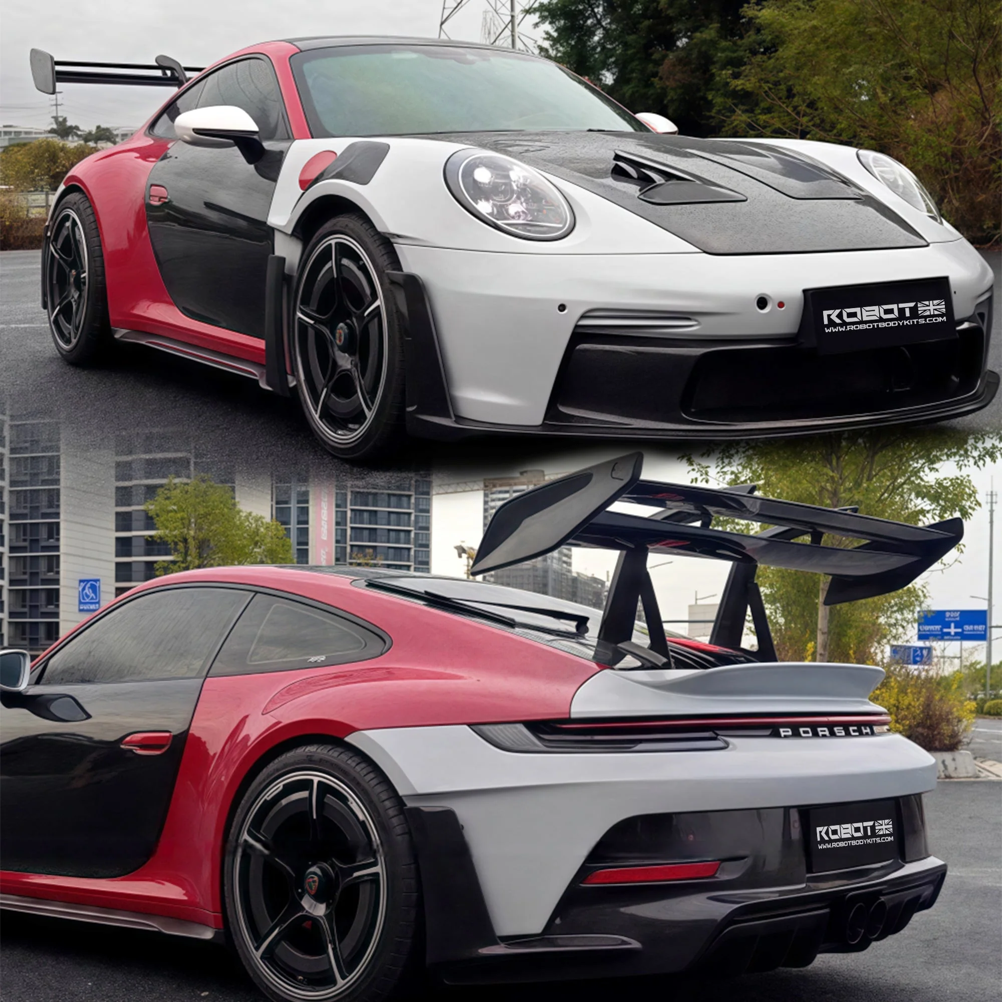 Porsche 911 992.1 (2019-2024) Upgrade to GT3 RS Full Dry-Carbon Fibre Conversion Kit - Image 2