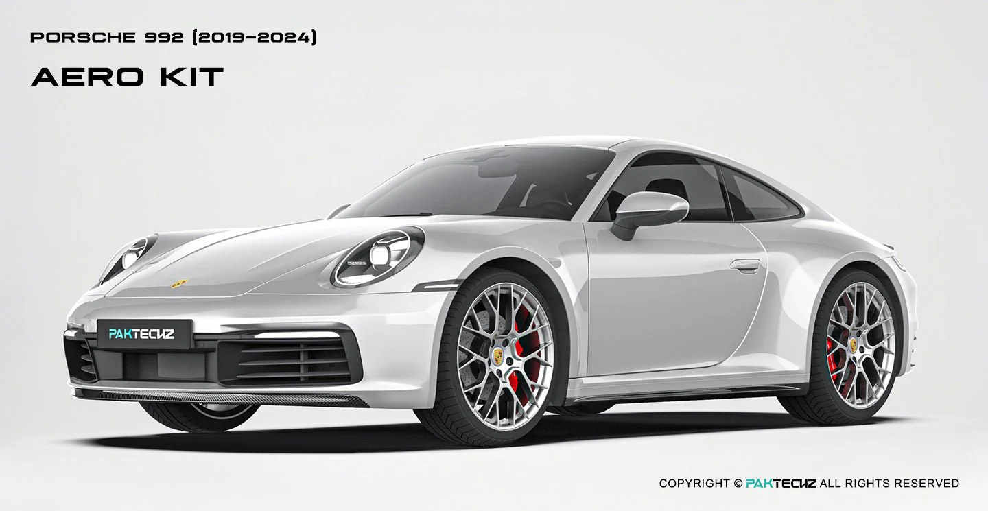 Paktechz Porsche 911 992.1 Carrera, Carrera S Full Dry Carbon Aerodynamics kit 2019-2024 - Image 4