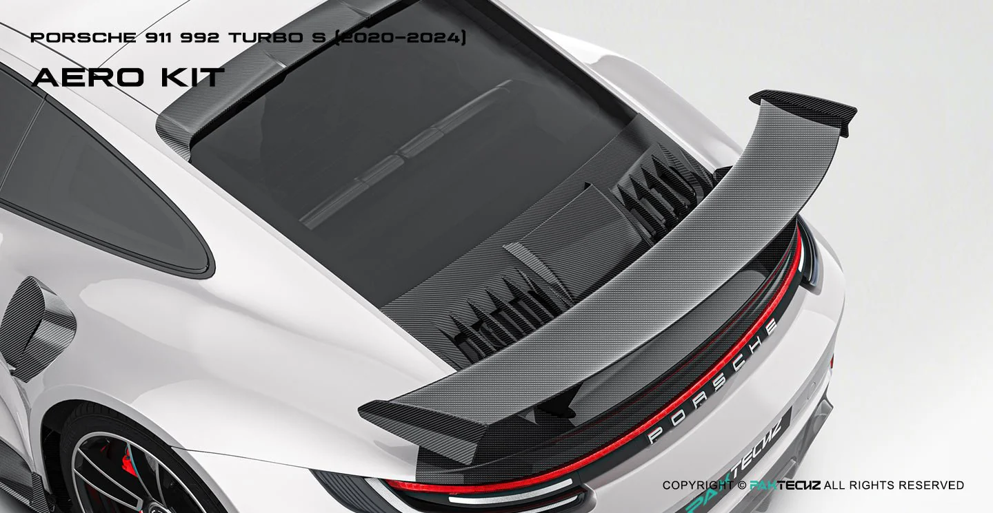 Porsche 911 992.1 Turbo S Paktechz Full Dry Carbon Aerodynamics kit 2020-2024 - Image 7