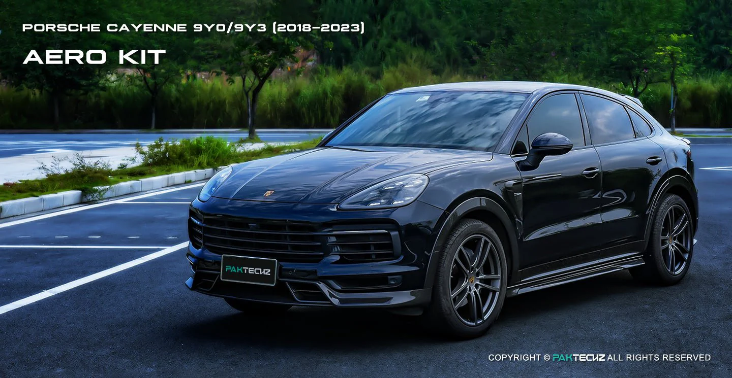 Porsche Cayenne Paktechz Full Dry Carbon Aerodynamics kit 2018-20 - Image 10