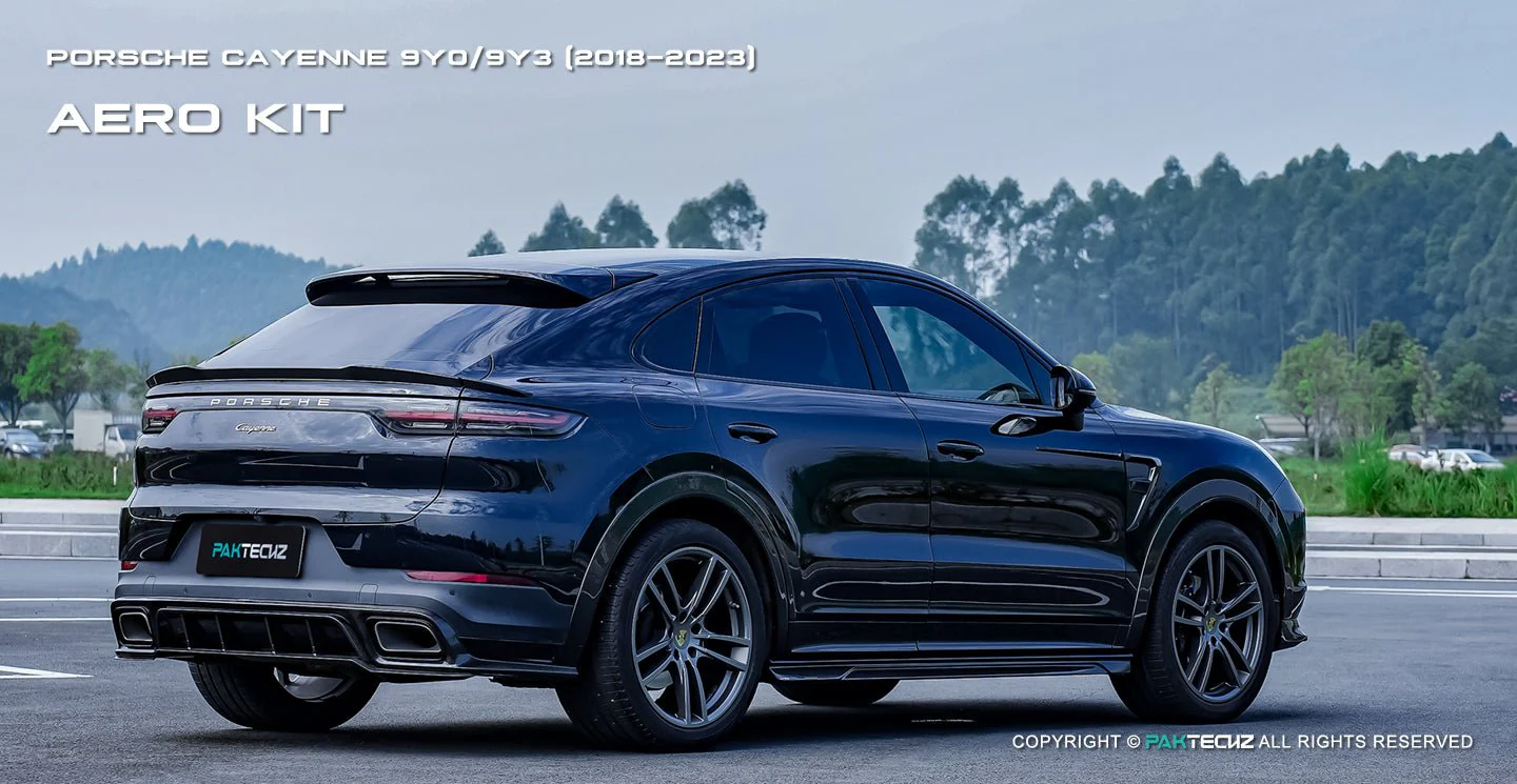 Porsche Cayenne Paktechz Full Dry Carbon Aerodynamics kit 2018-20 - Image 11