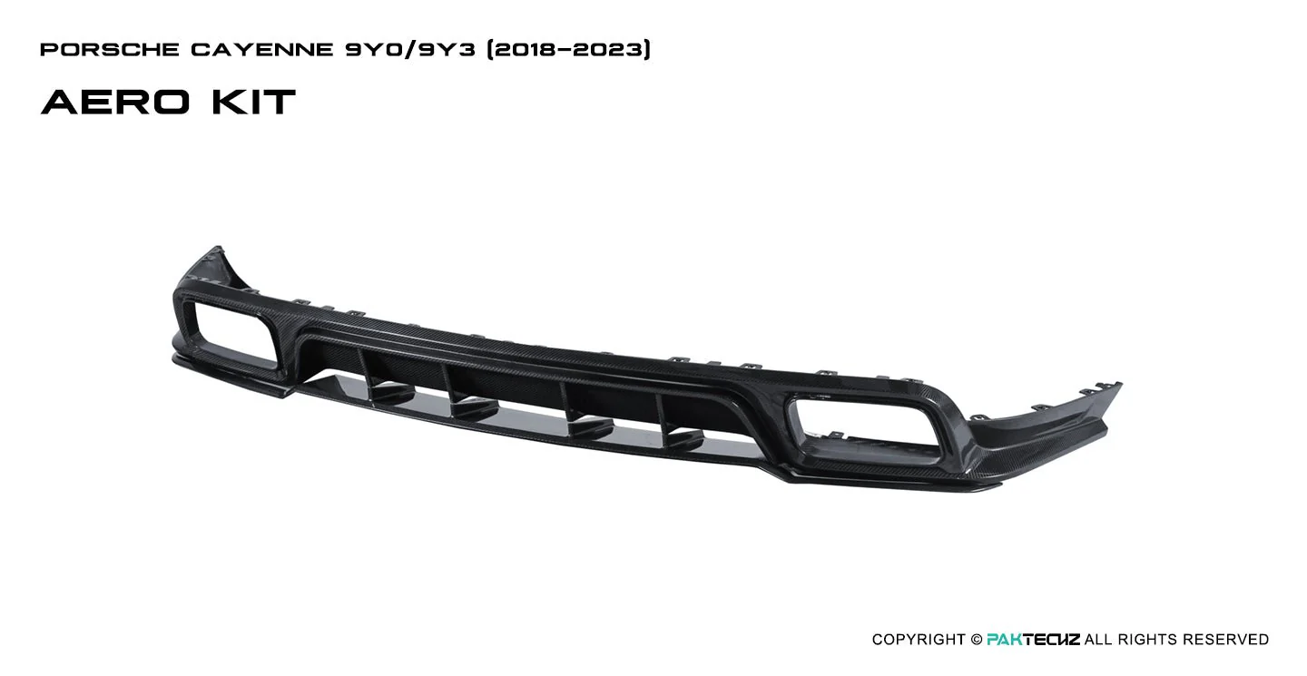Porsche Cayenne Paktechz Full Dry Carbon Aerodynamics kit 2018-20 - Image 22