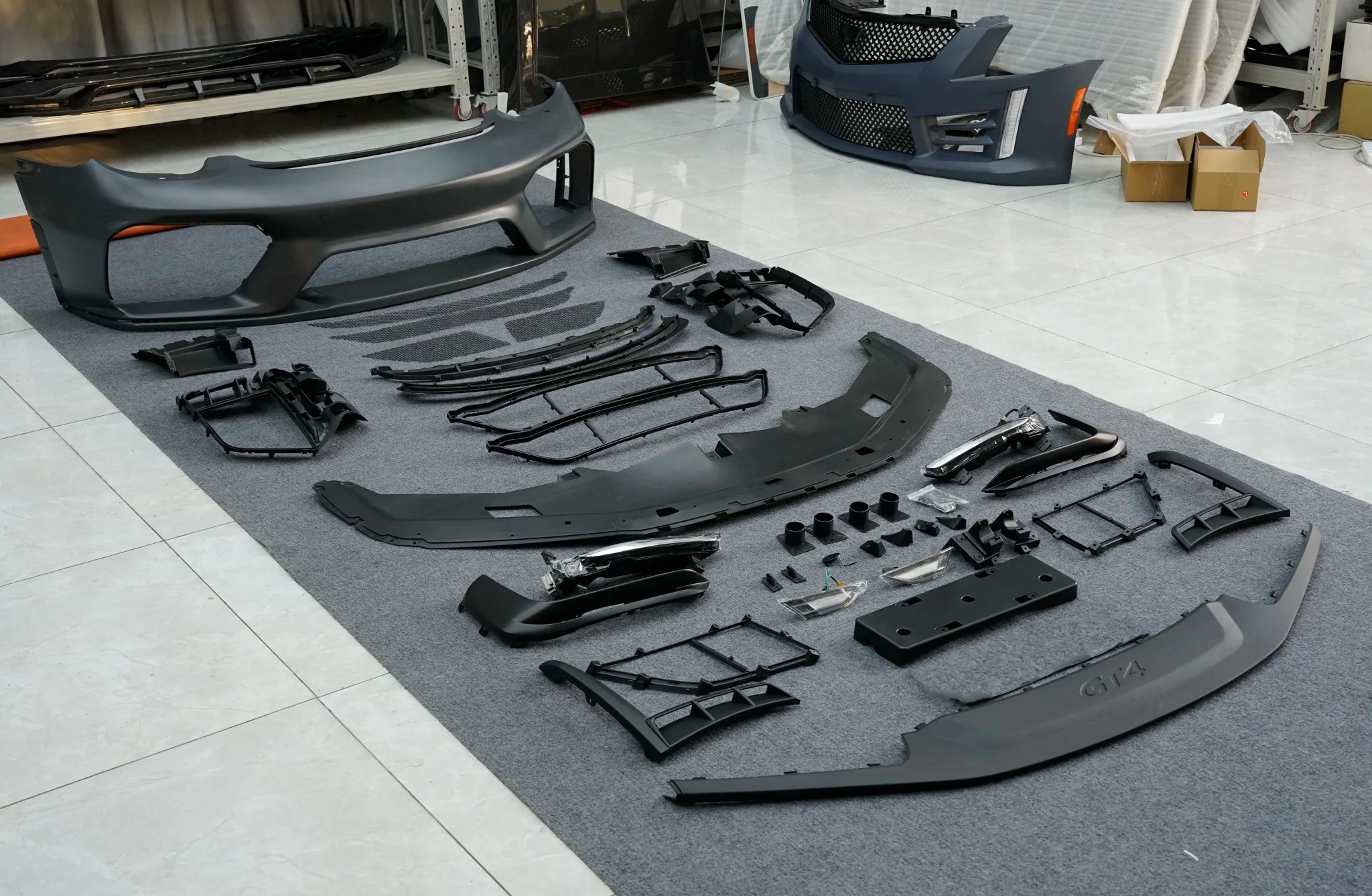 Porsche Cayman 987 (2005–2012) GT4 Style PP Front Bumper - Image 5