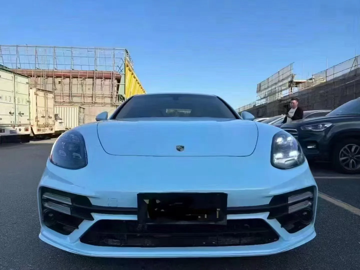 Porsche Panamera 970 Convert to 971 GTS Front Bumper Conversion Kit w/ Headlight - Image 5