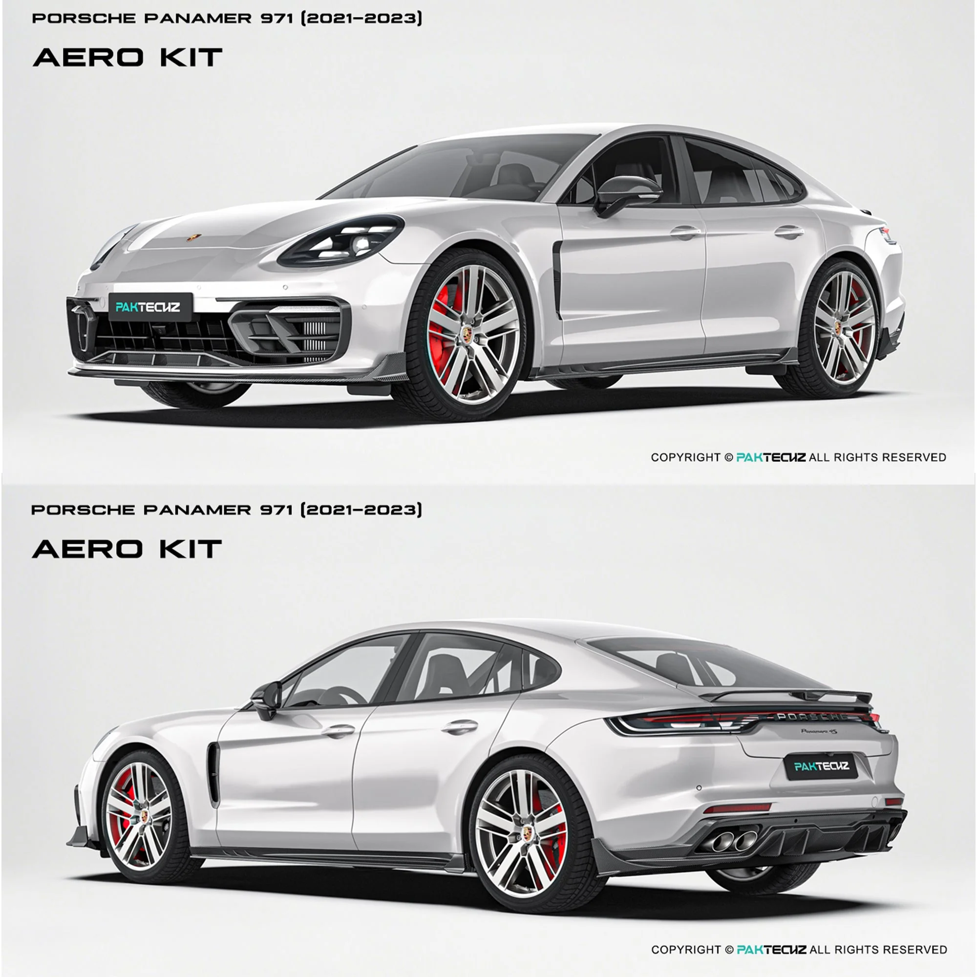Porsche Panamera 971 Paktechz Aerodynamics Kit 2021-2023 - Image 2