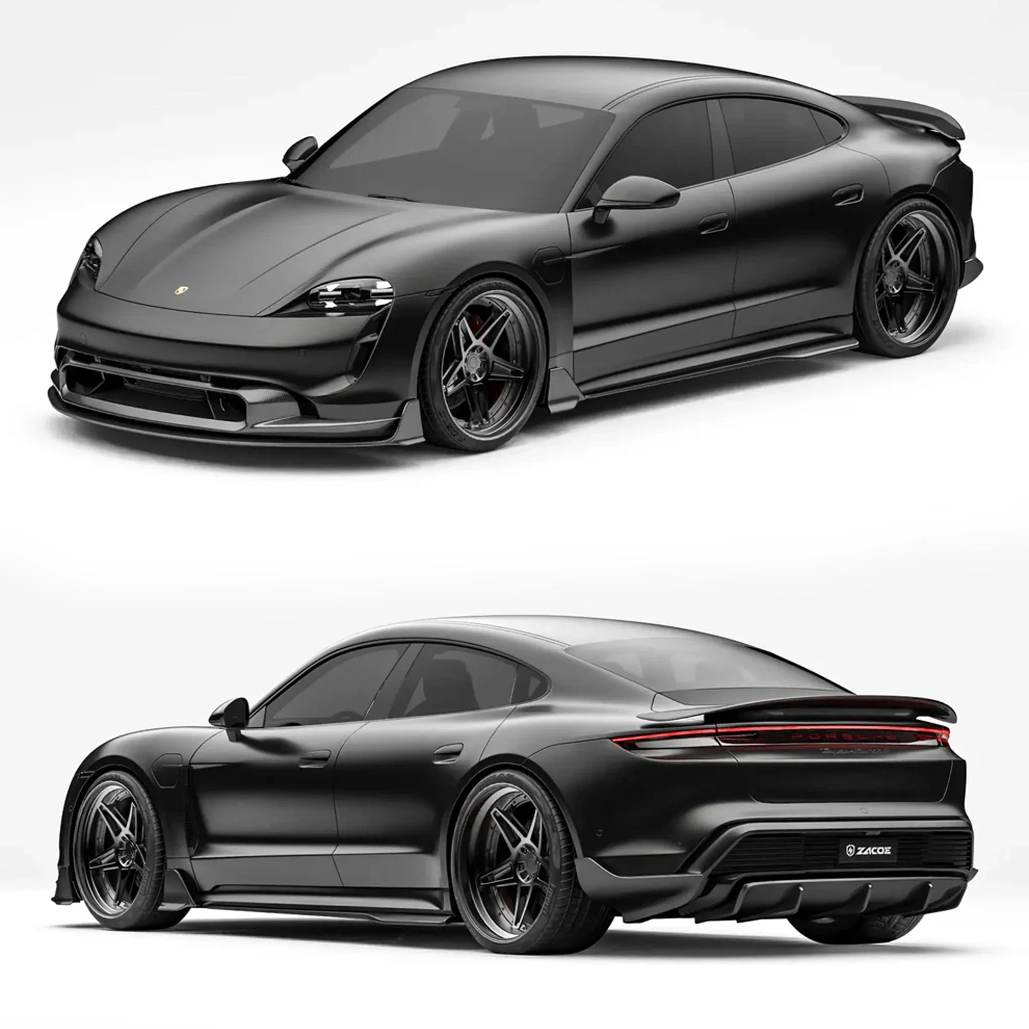 ZACOE PORSCHE Taycan Carbon Fibre Body kit Porsche Taycan Sedan Base Model - Image 2