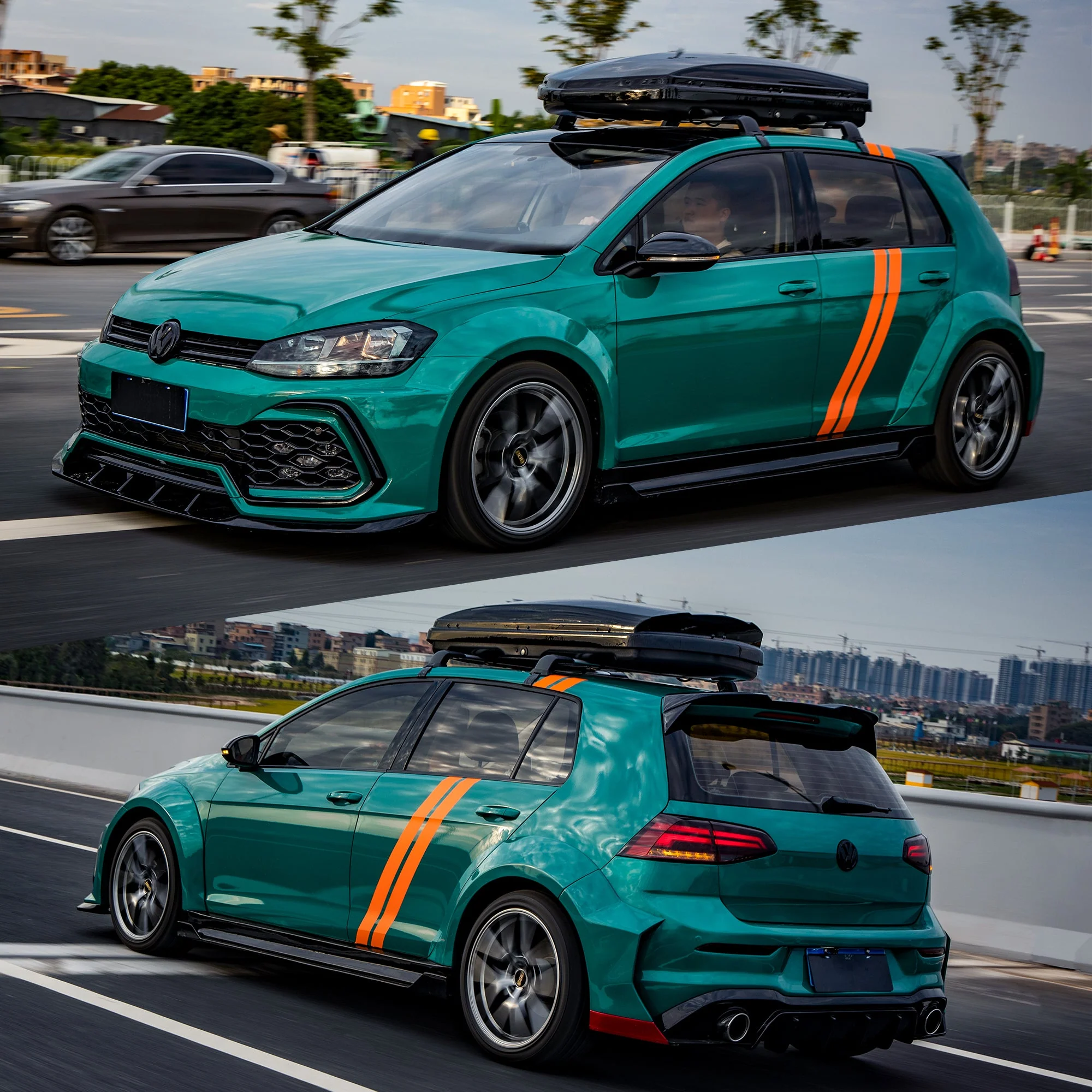 RBT Volkswagen GTI Golf MK7 MK7.5 Full FRP / Partial Carbon Widebody Kit - Image 2