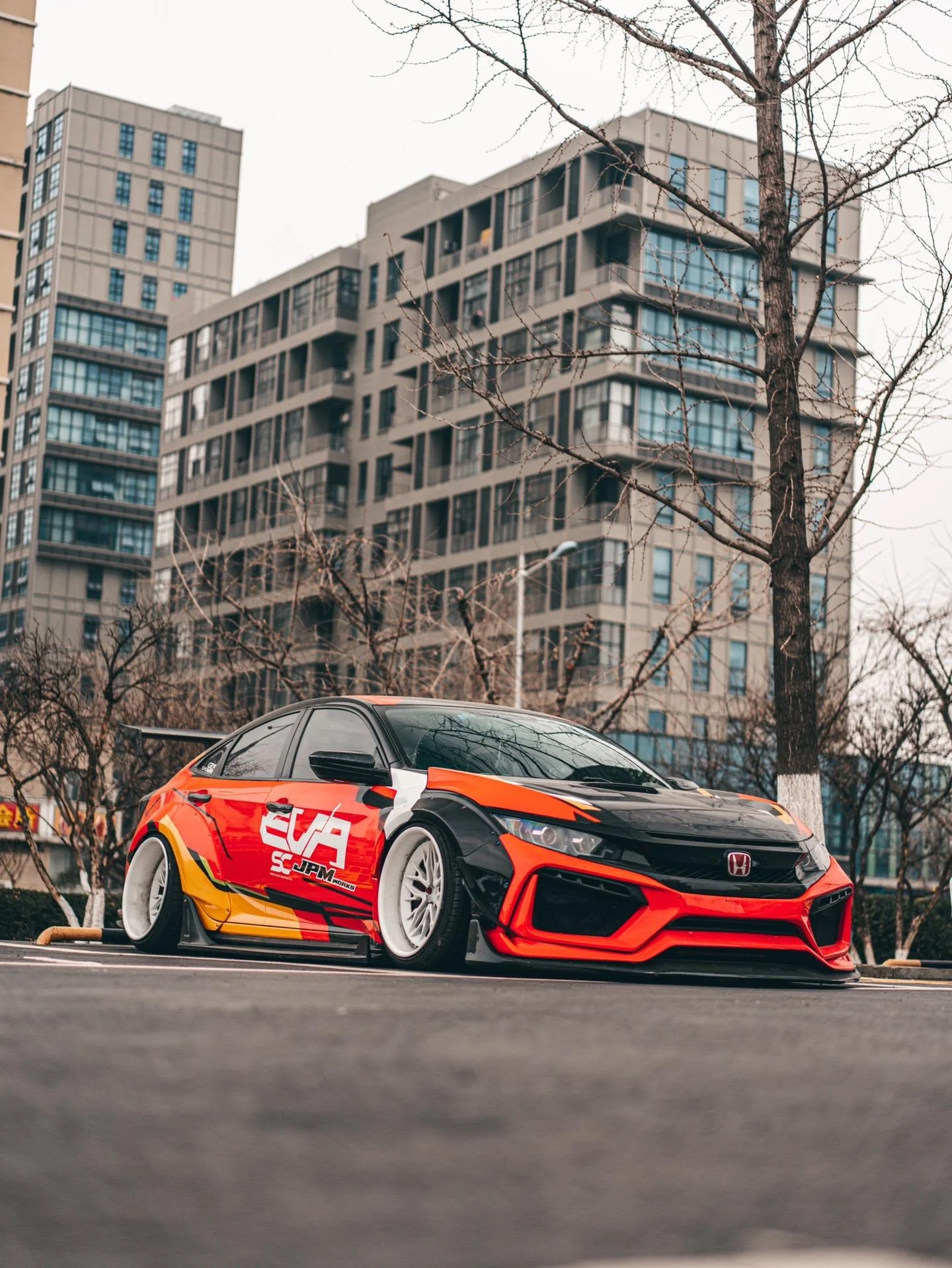 Robot 10th Gen Honda Civic SEDAN / Hatchback FRP Complete Widebody Kit - Image 6