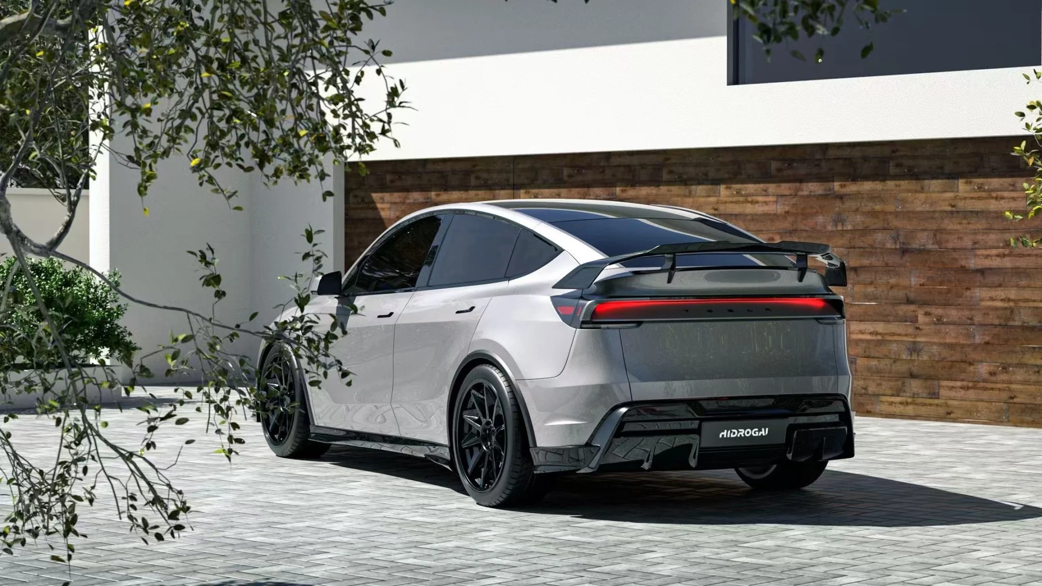 Robot 2025+ Tesla Model Y Carbon Fibre Spoiler Options - Image 4