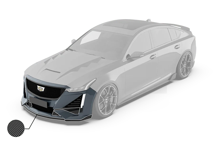 Robot Cadillac CT5 "Prism" FRP Front Bumper & Front Lip - Image 2