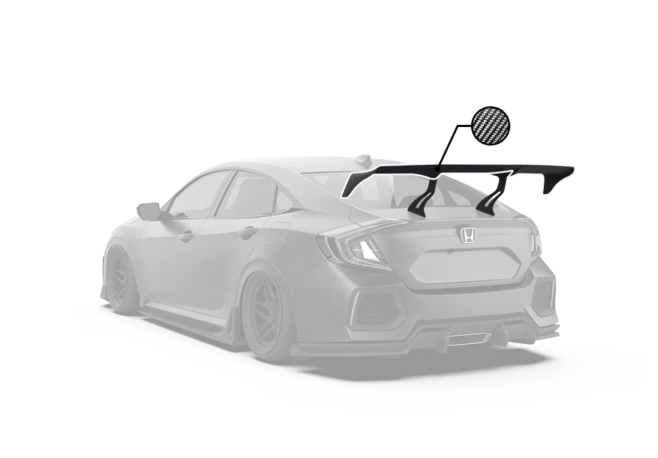Robot Craftsman 10th Gen Honda Civic GT Wing (Sedan Only) - Image 2