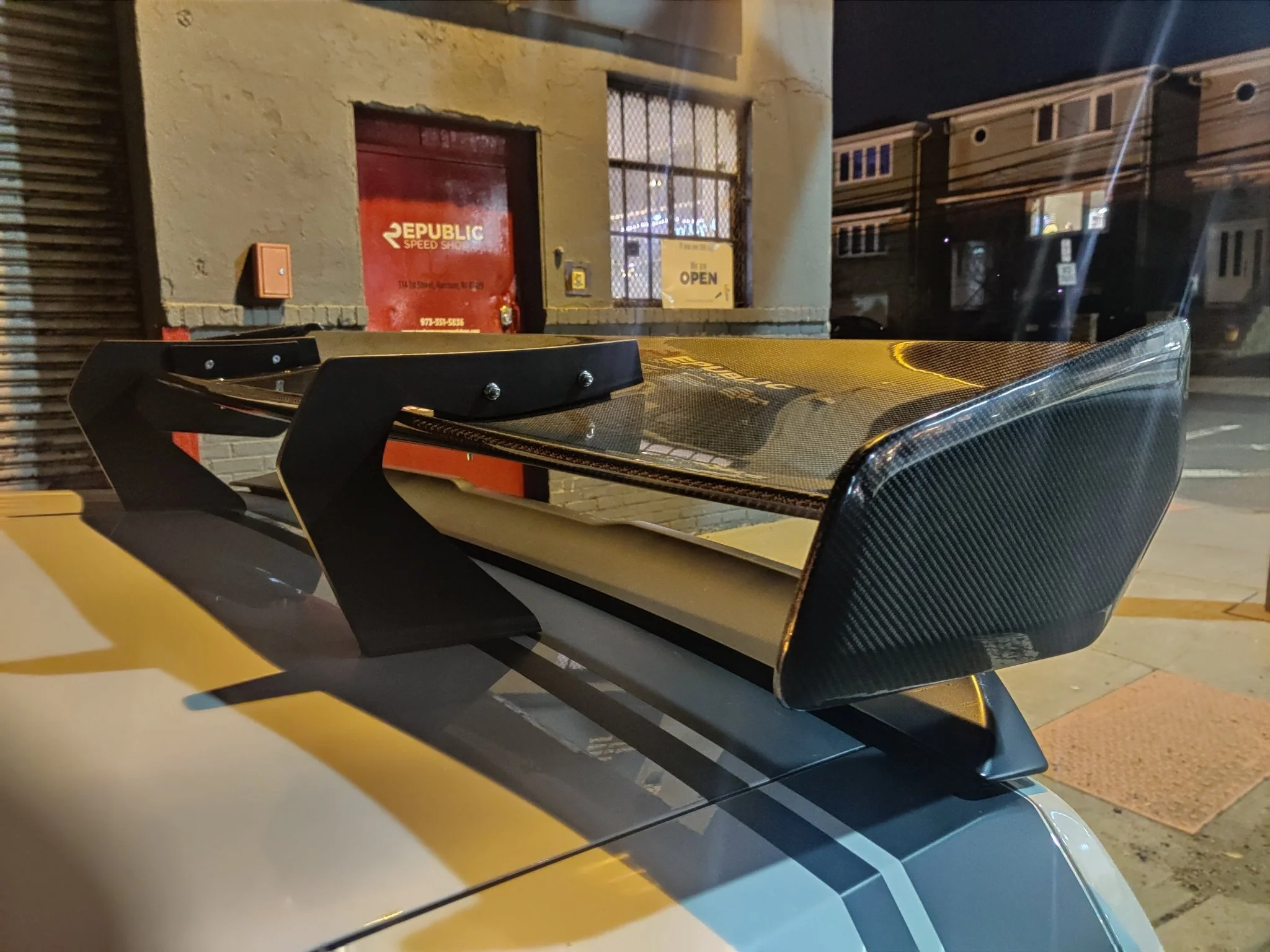 ROBOT CRAFTSMAN Carbon Fiber or FRP Swan Neck Hammer GT Wing For Dodge Challenger Scatpack RT Hellcat - Image 4