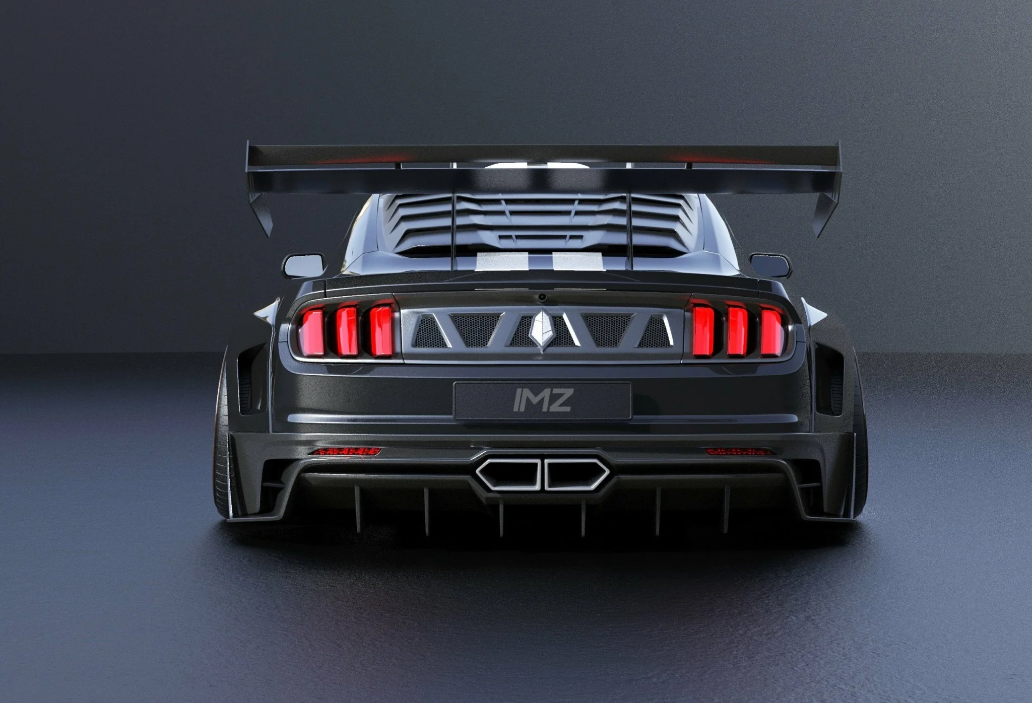 Robot Craftsman Ford Mustang Dawn Rear Window Covers - Image 4