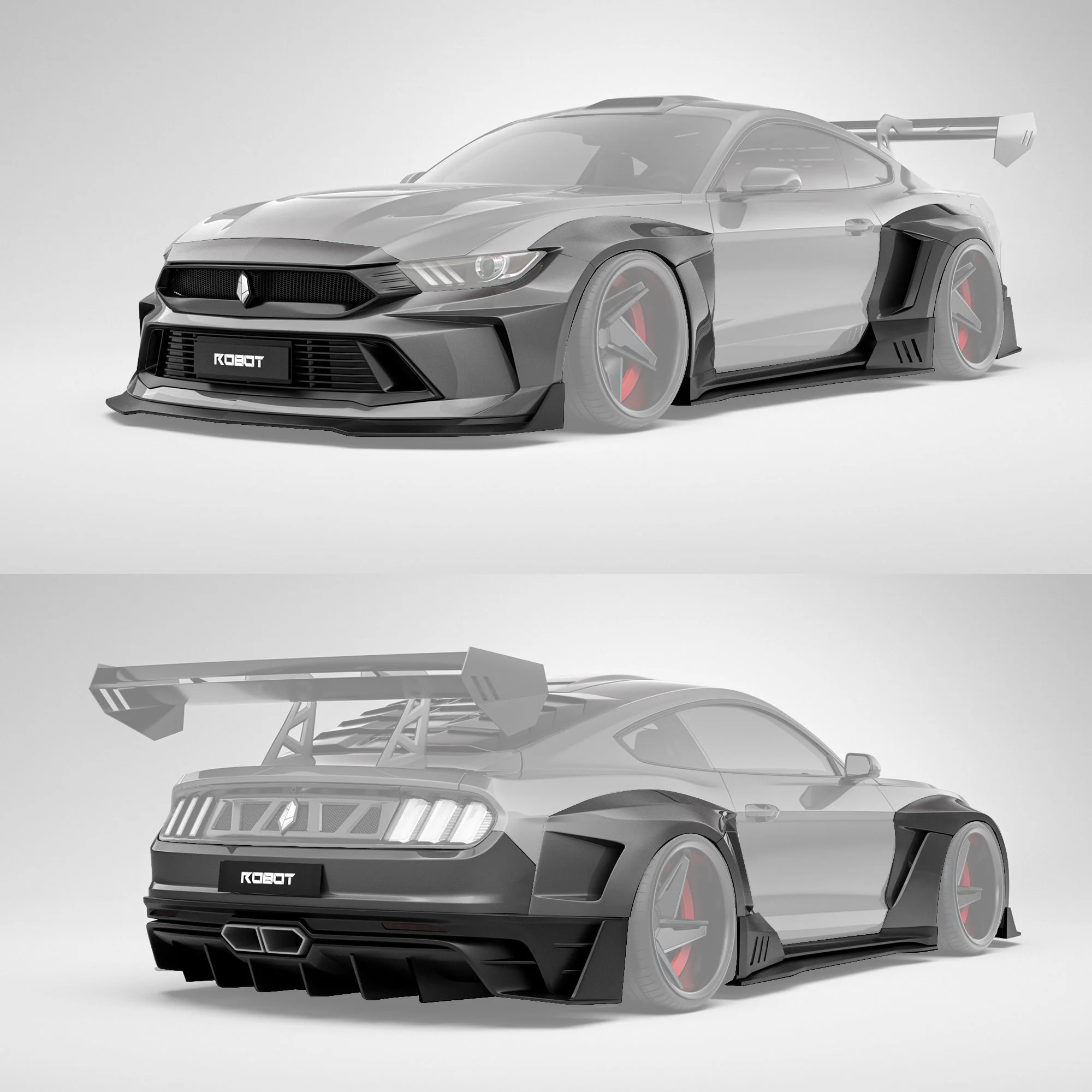 Robot Craftsman Ford Mustang Dusk Widebody Kit 2015-2023
